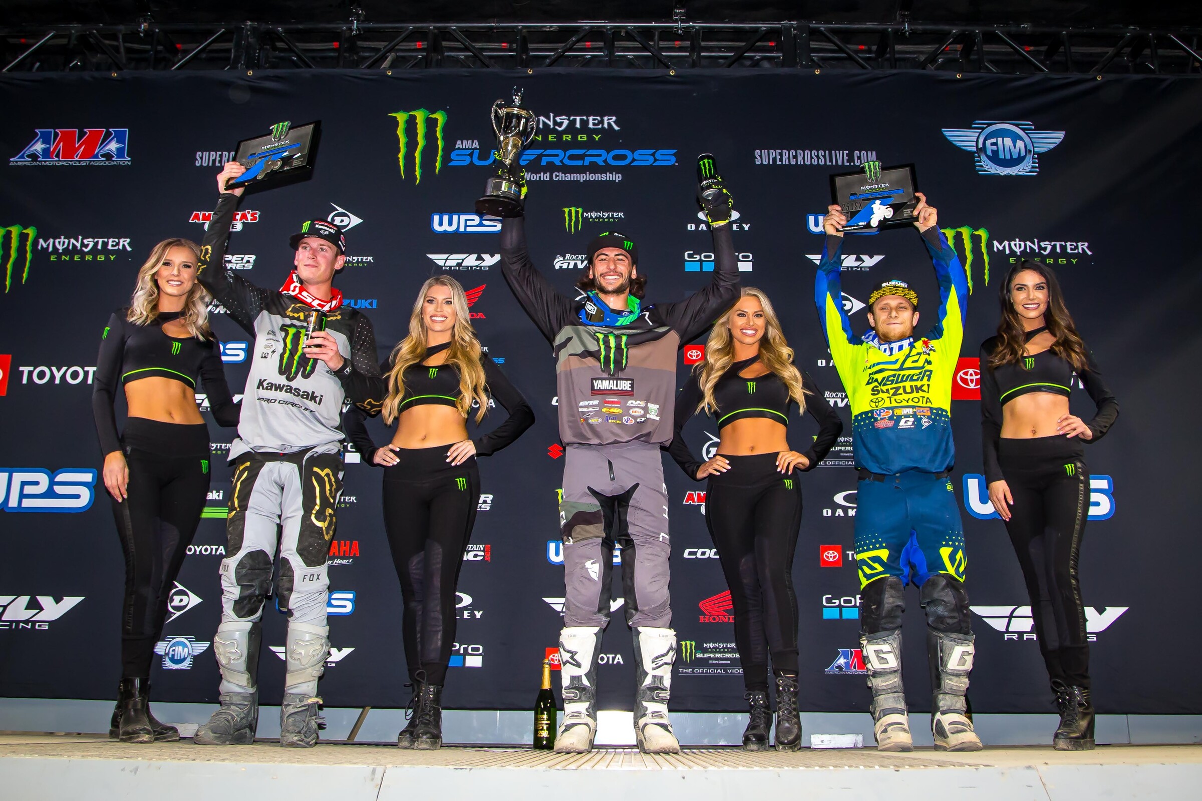 Ferrandis, Cianciarulo, and Decotis landed on the 250SX main event podium in Seattle in 2019.