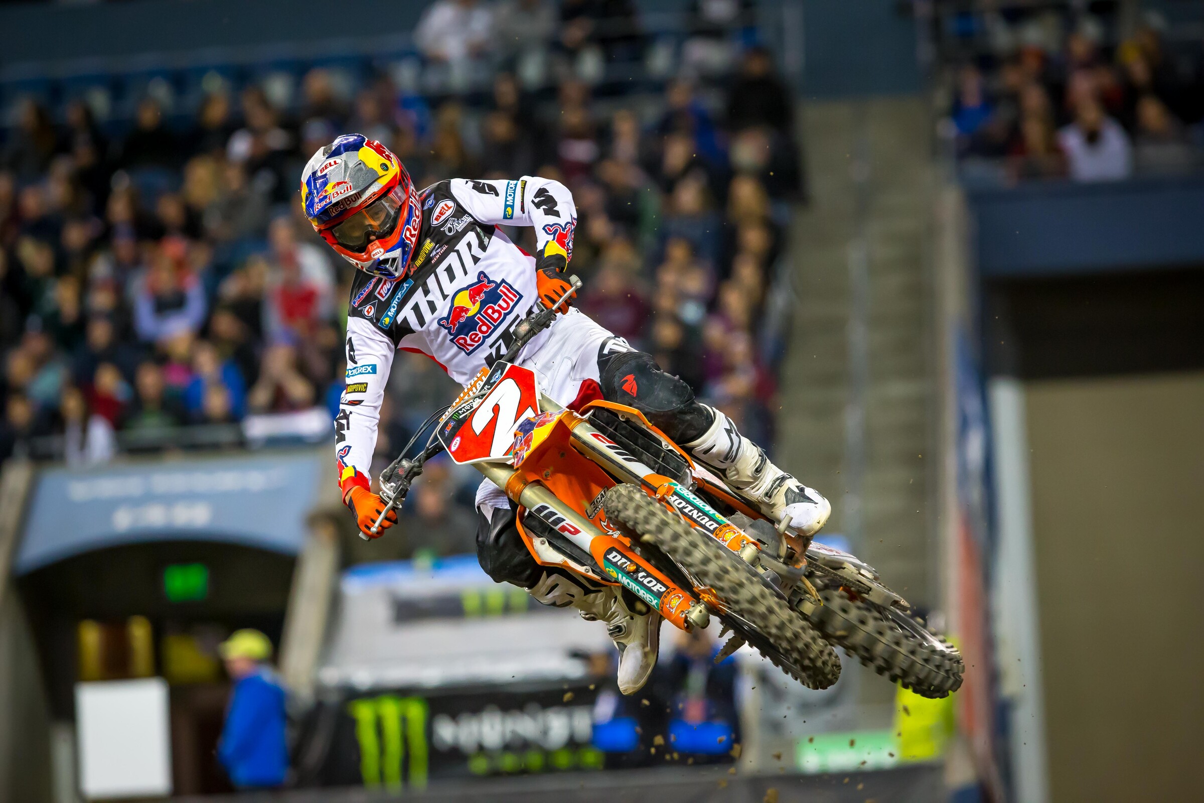 Webb finished fourth at the 2019 Seattle Supercross.