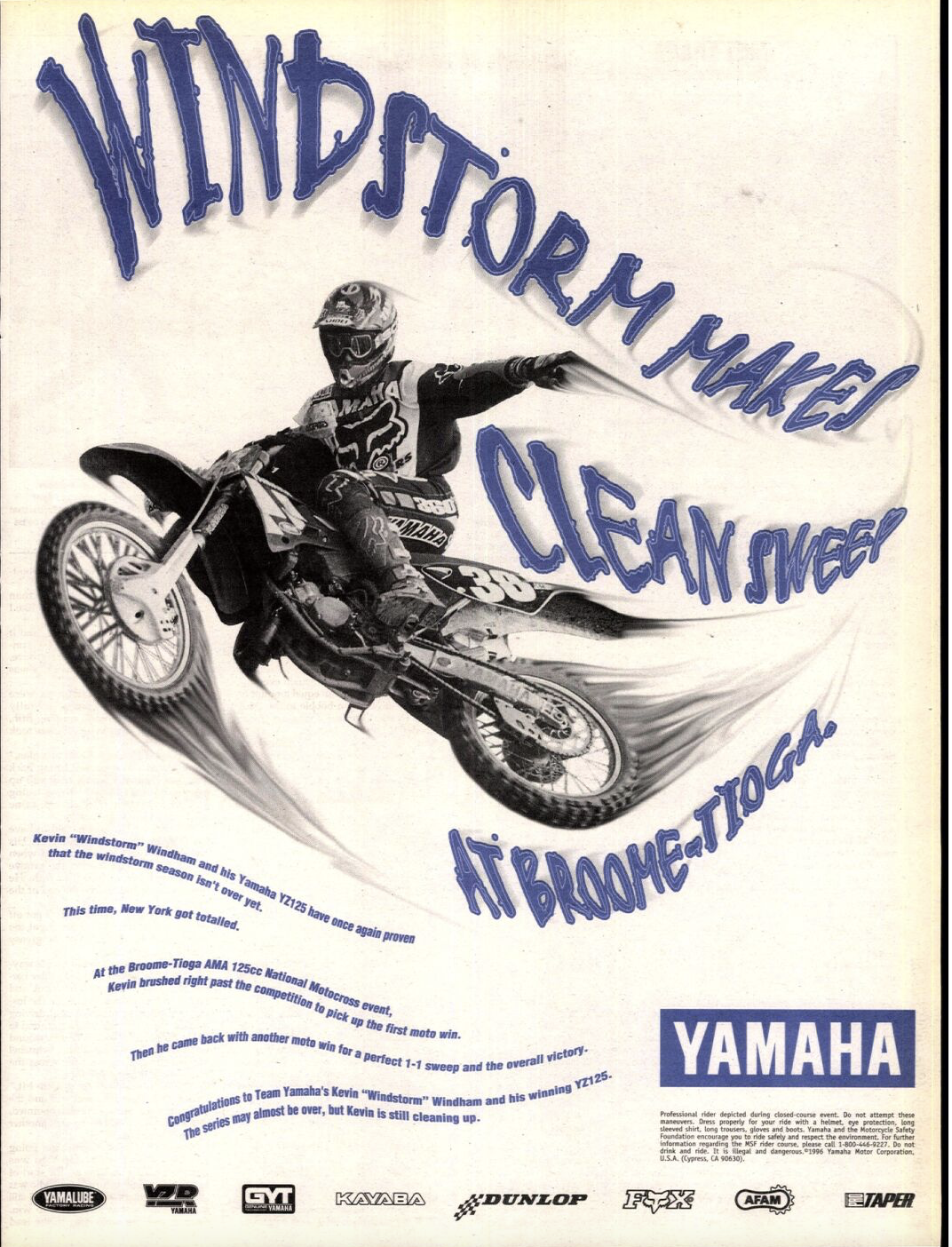 Kevin Windham Yamaha ad