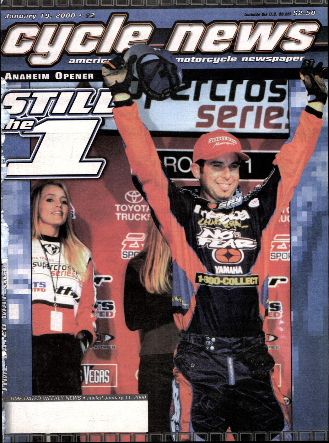 Jeremy McGrath on the cover of Cycle News.