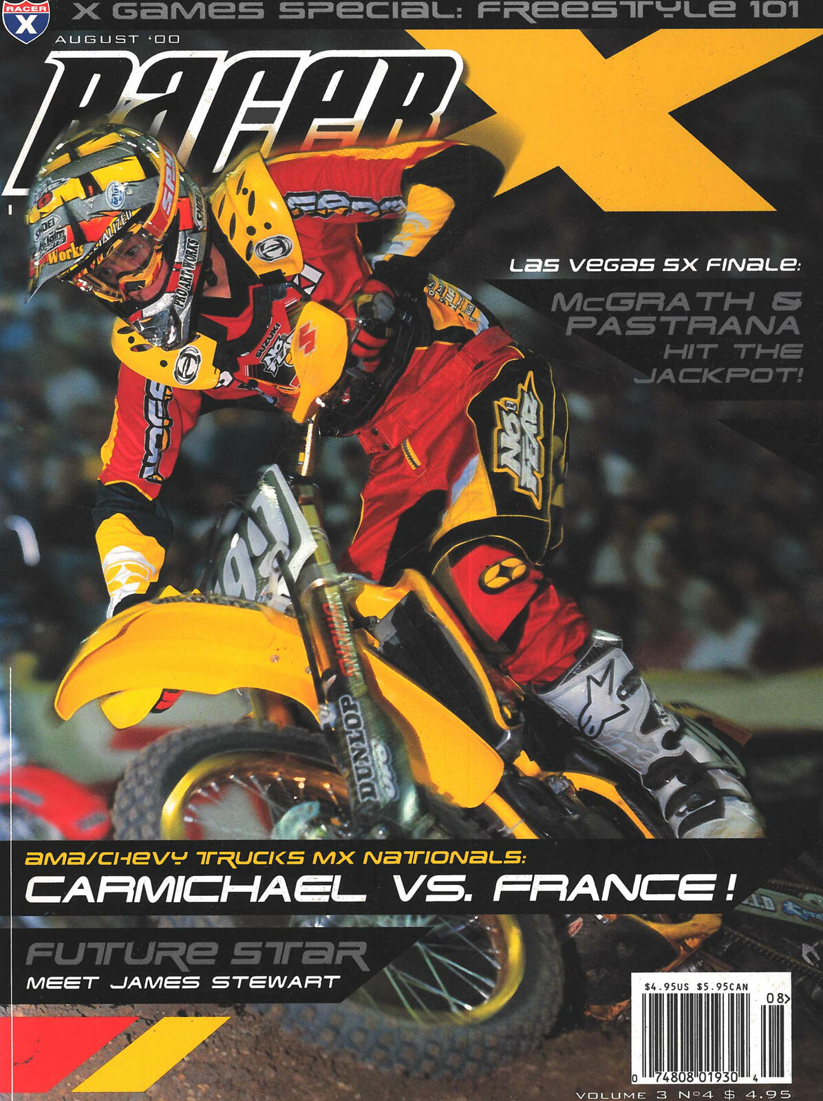 Travis Pastrana on the cover of Racer X Illustrated.