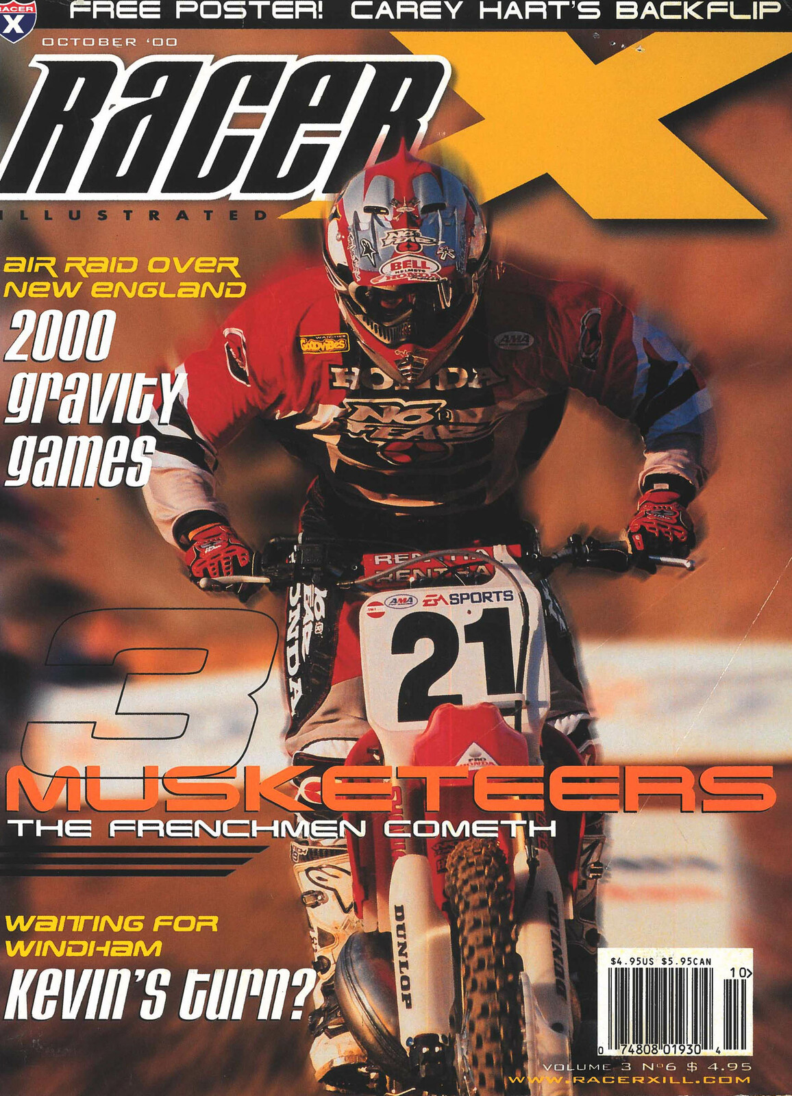 Sebastian Tortelli on the cover of Racer X Illustrated.