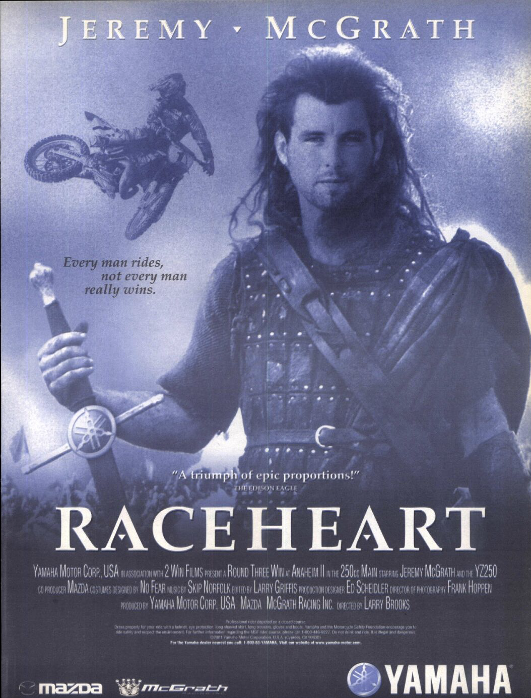 Yamaha ad featuring Jeremy McGrath