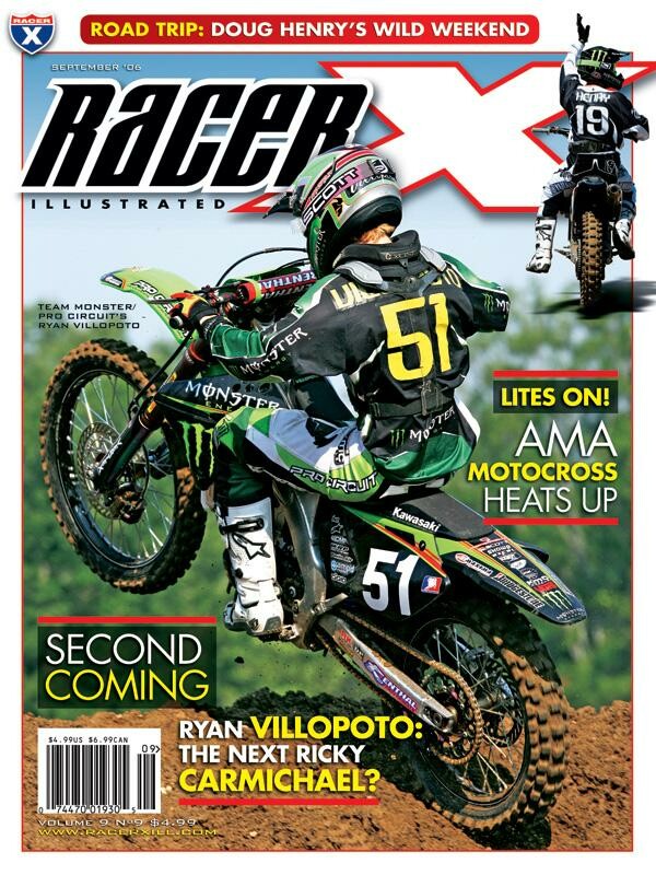 Ryan Villopoto on the cover of Racer X Illustrated.