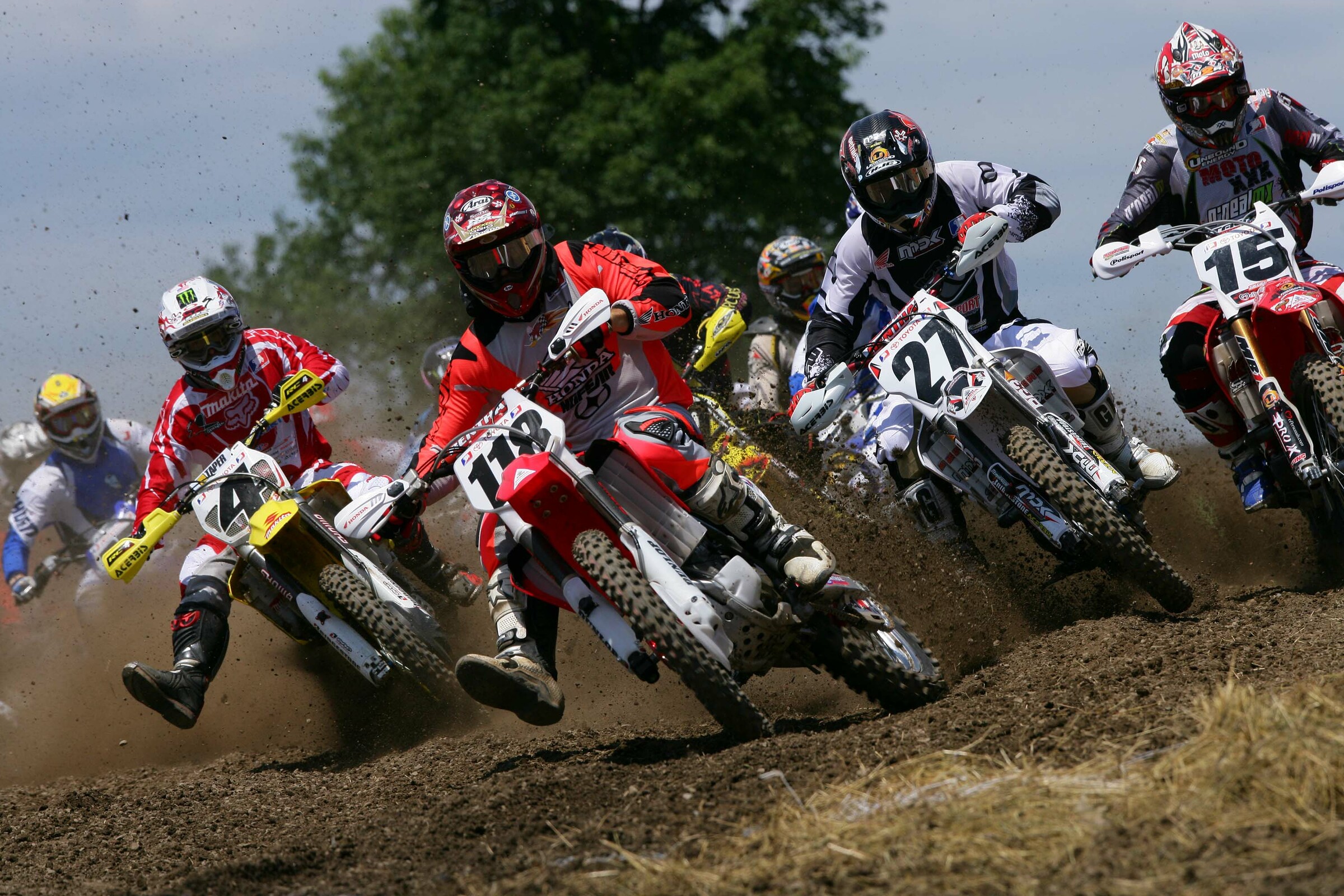 Millsaps at the start of a Unadilla National Moto.