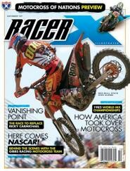 Mike Alessi on the cover of Racer X Illustrated.