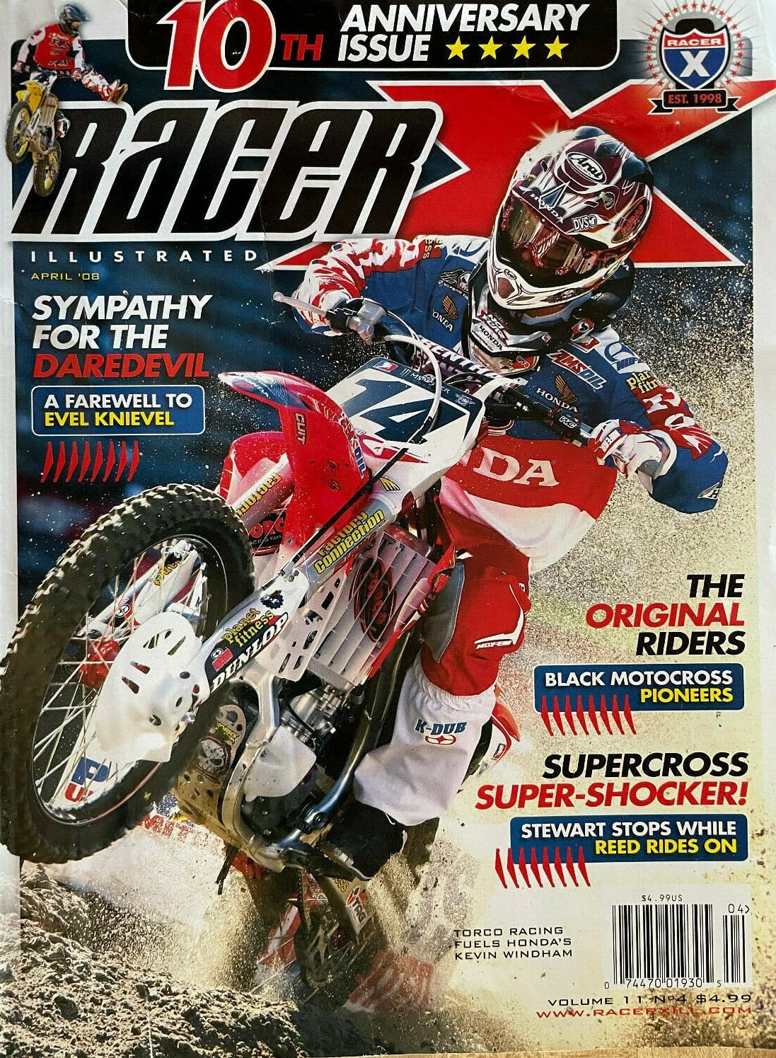 Kevin Windham on the cover of Racer X Illustrated.