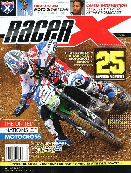 Villopoto on the cover of Racer X Illustrated.