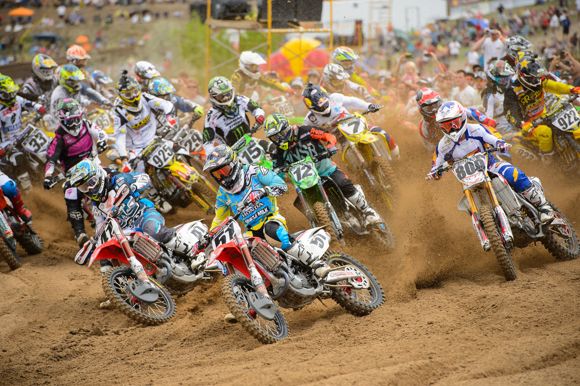 Barcia leads the field at the Thunder Valley National.