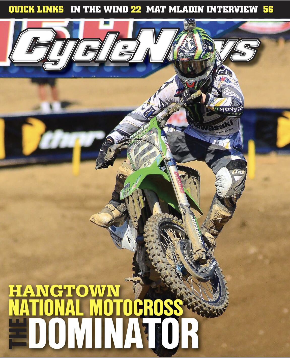 Ryan Villopoto on the cover of Cycle News.