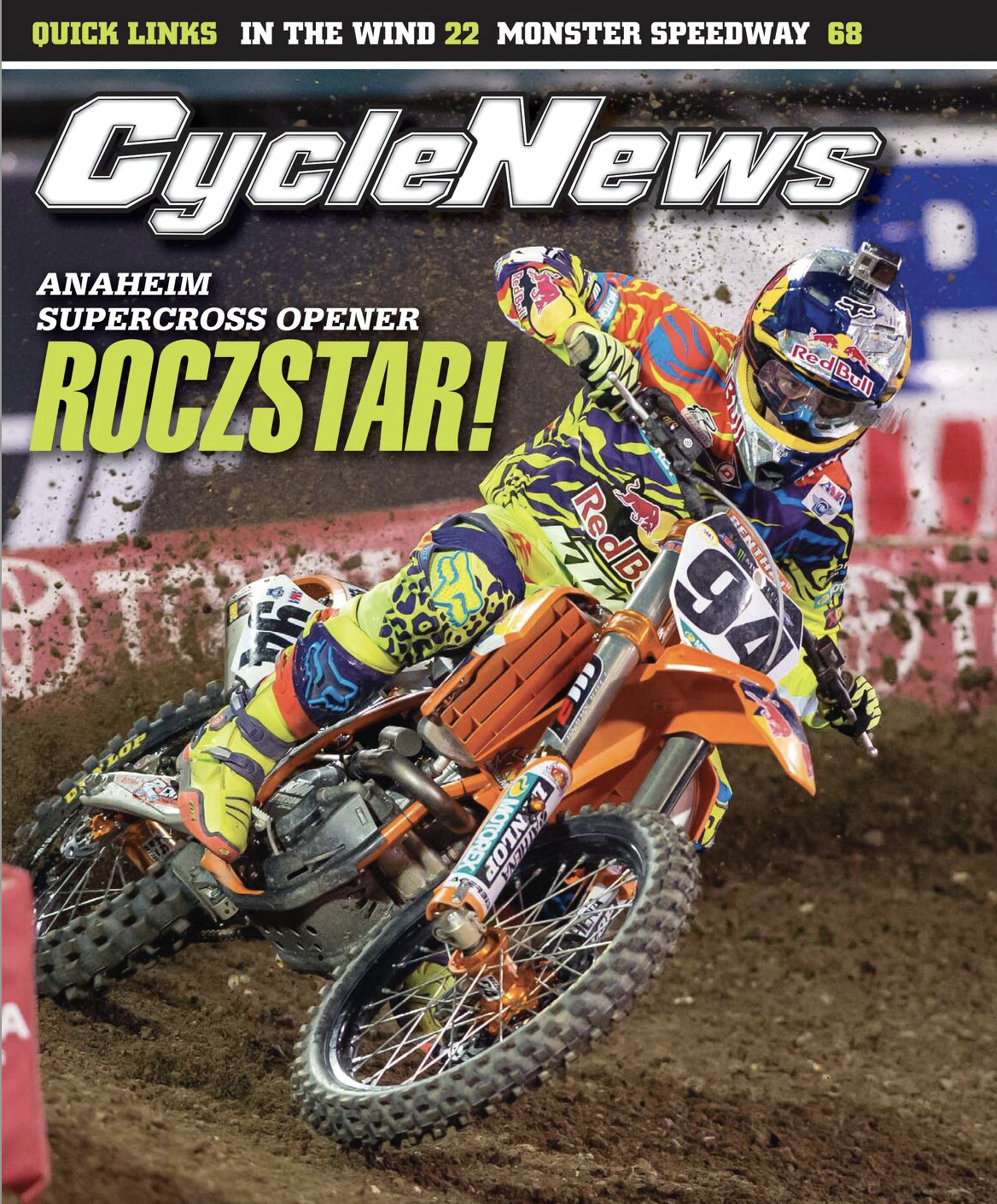 Ken Roczen on the cover of Cycle News.