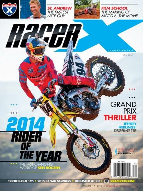 Ken Roczen on the cover of Racer X Illustrated.