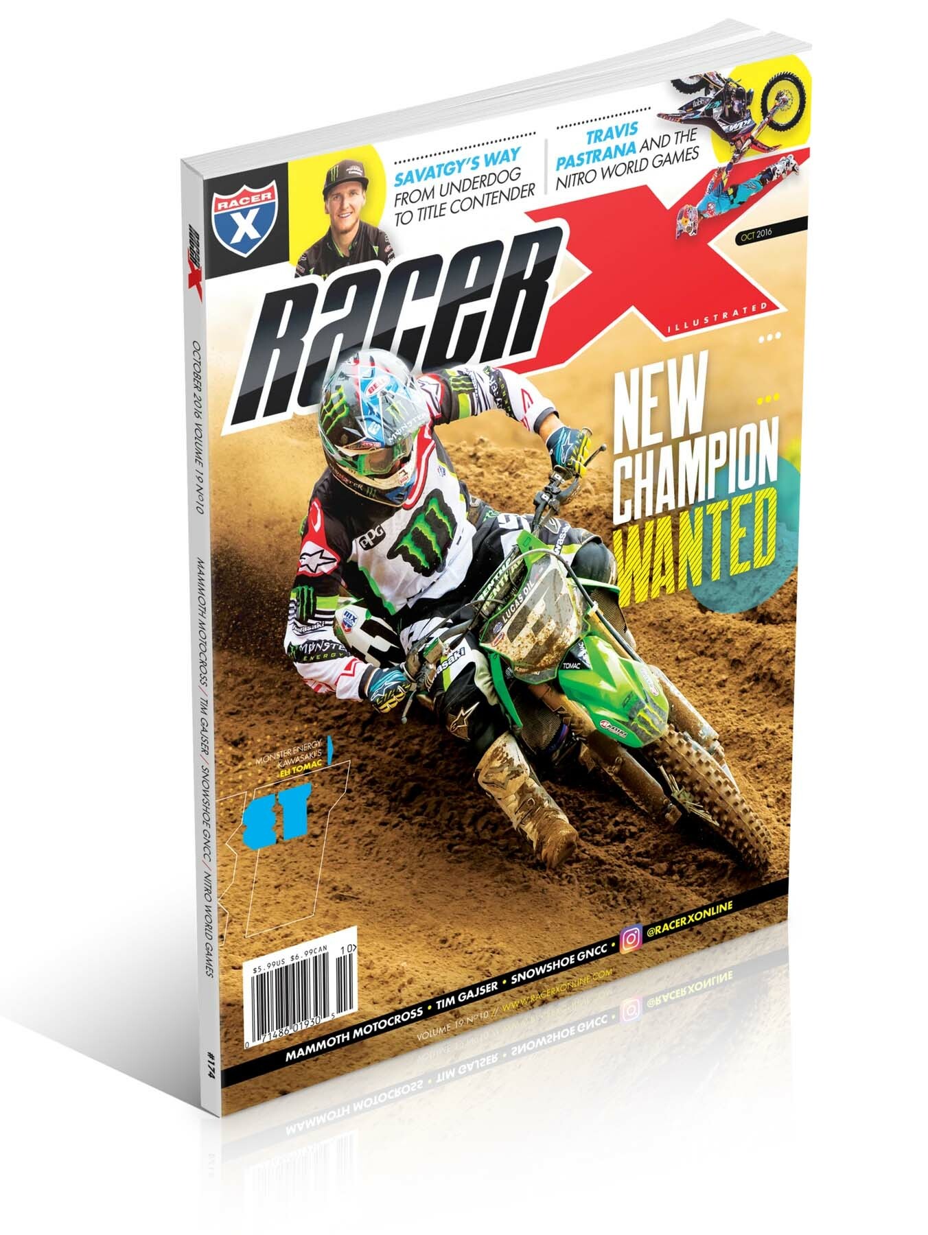 Eli Tomac on the cover of Racer X Illustrated.