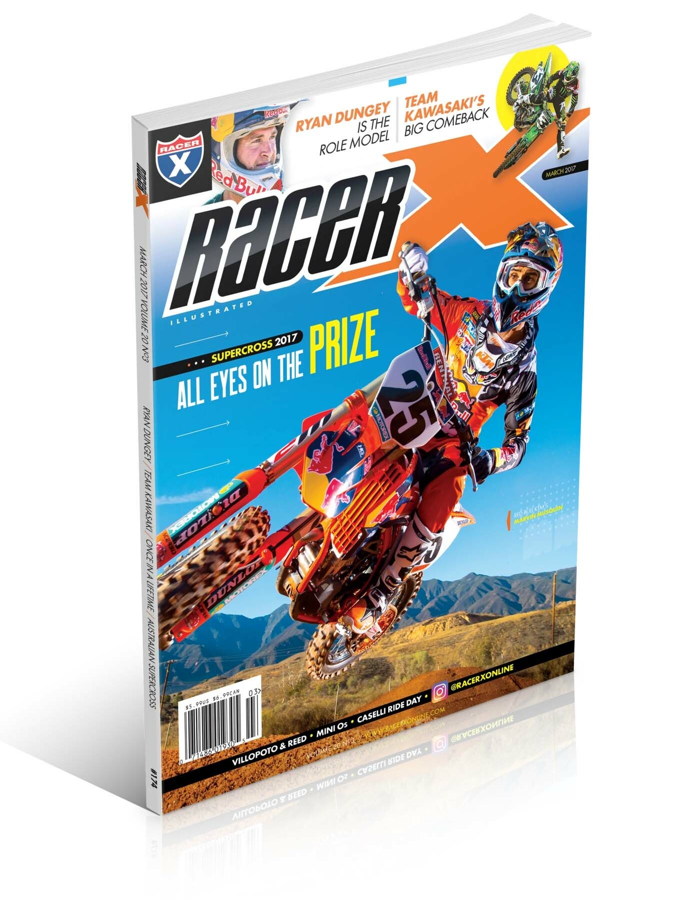 Marvin Musquin on the cover of Racer X Illustrated.