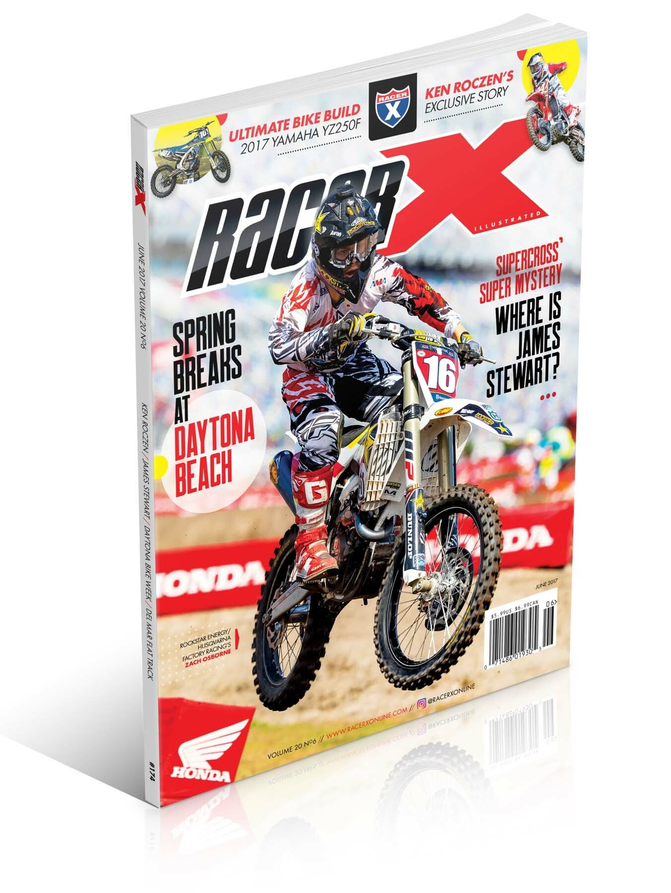 Zach Osborne on the cover of Racer X Illustrated.