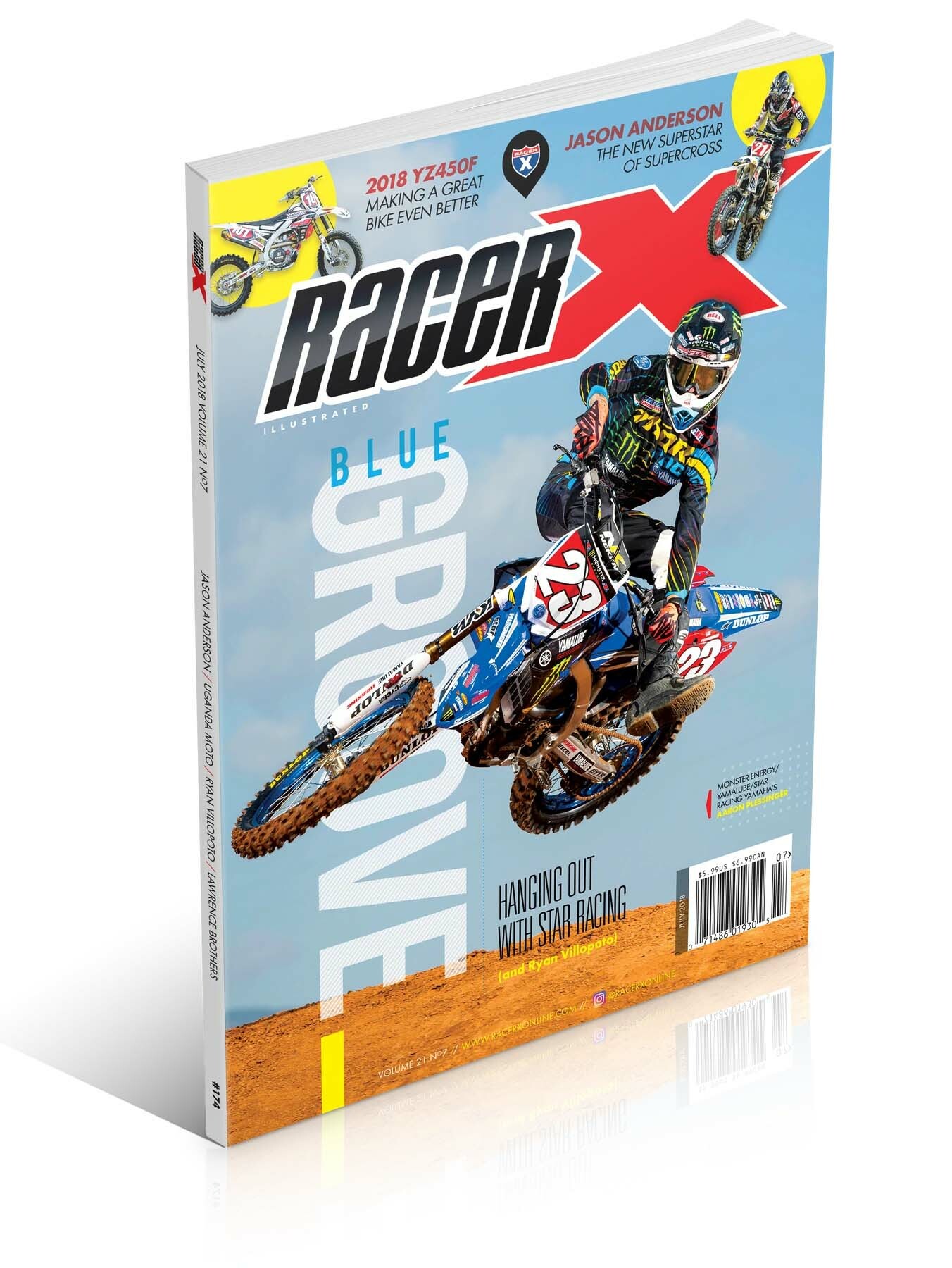 Aaron Plessinger on the cover of Racer X Illustrated.