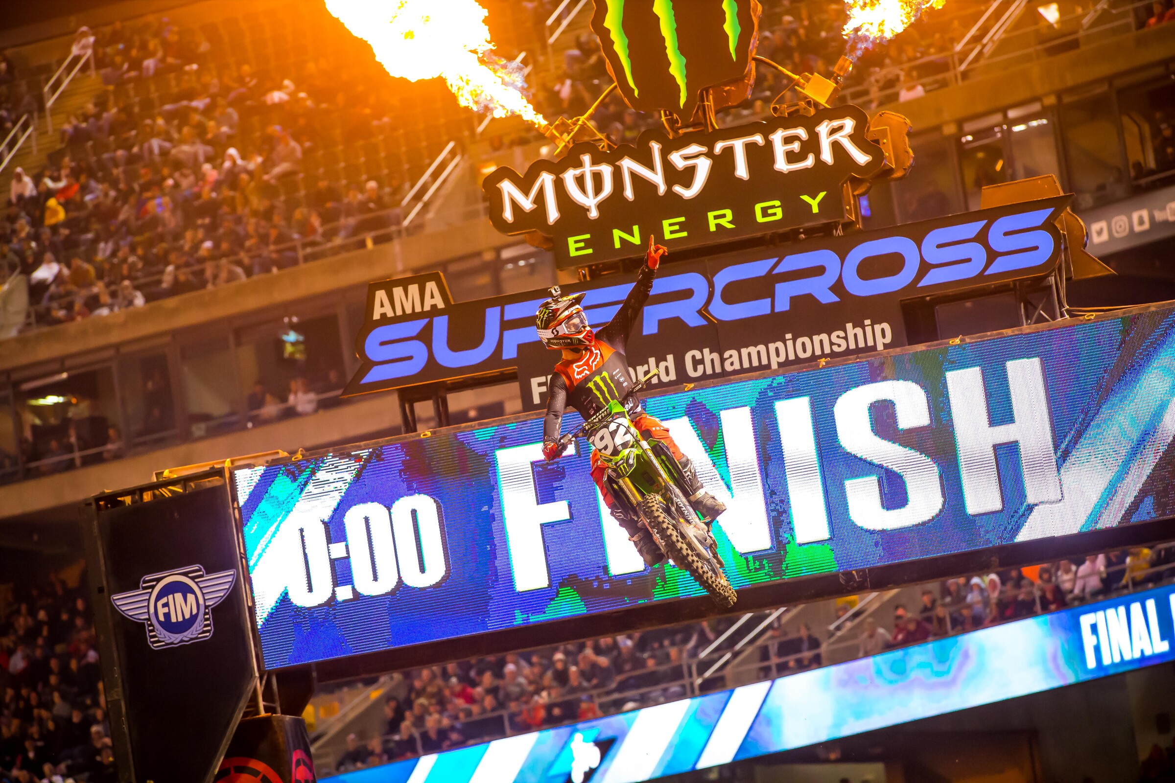 Cianciarulo at the Oakland Supercross.