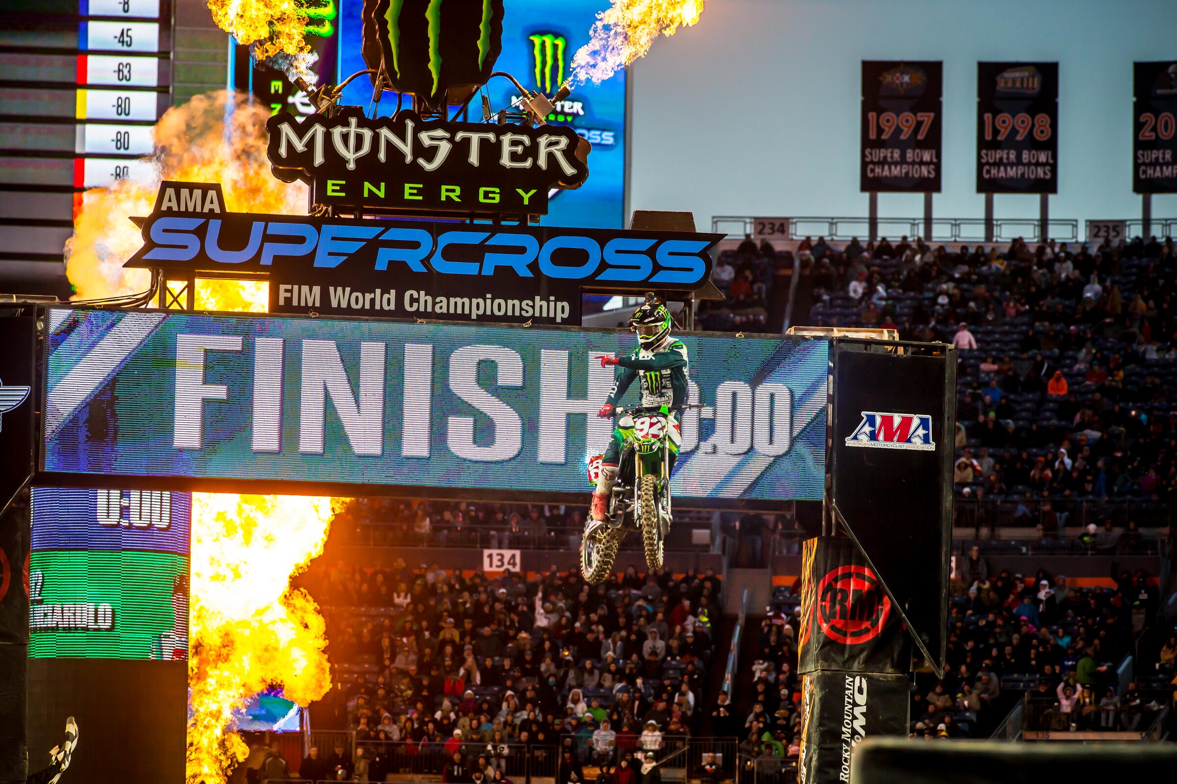 Cianciarulo at the Denver Supercross.