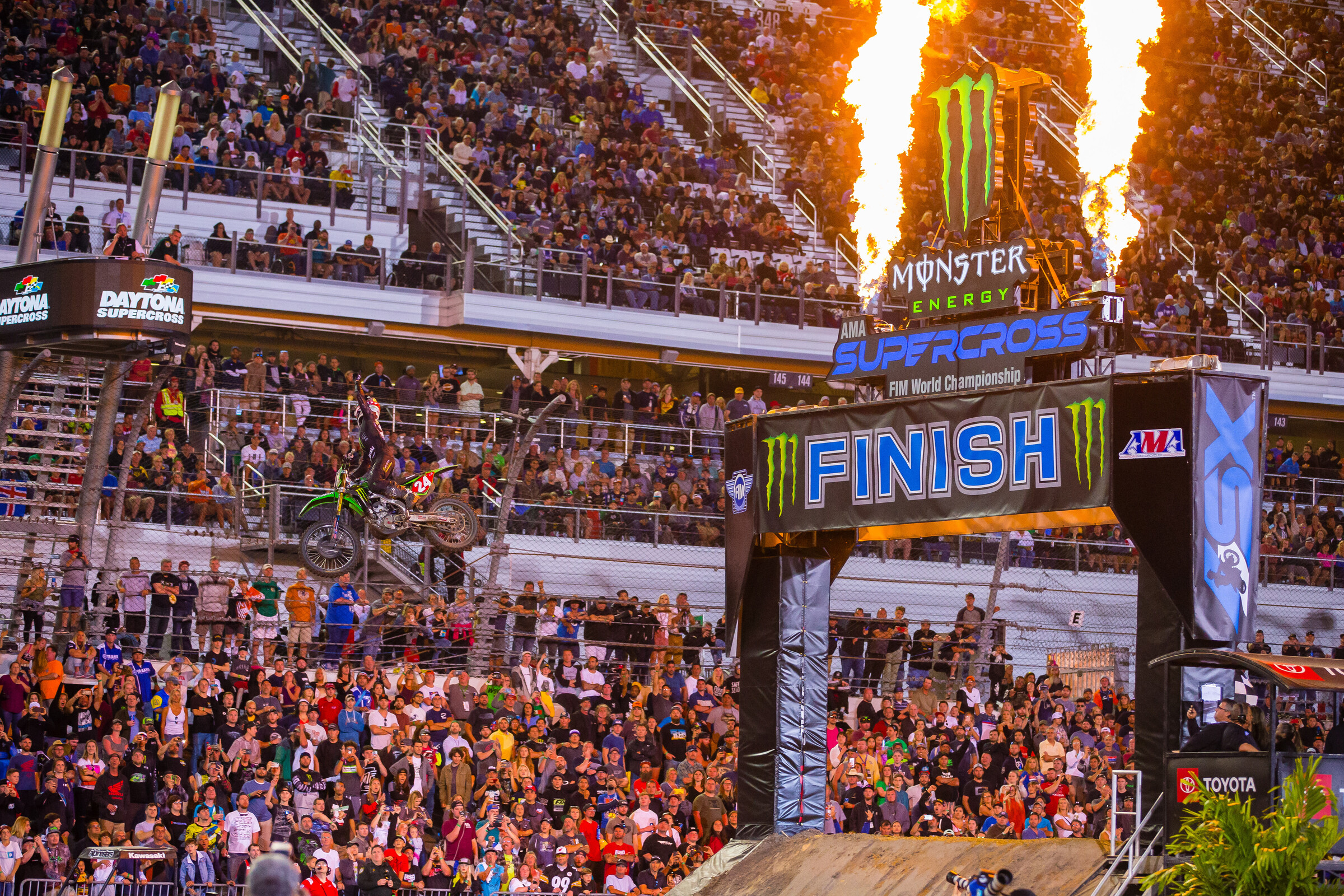 Forkner at the Daytona Supercross.