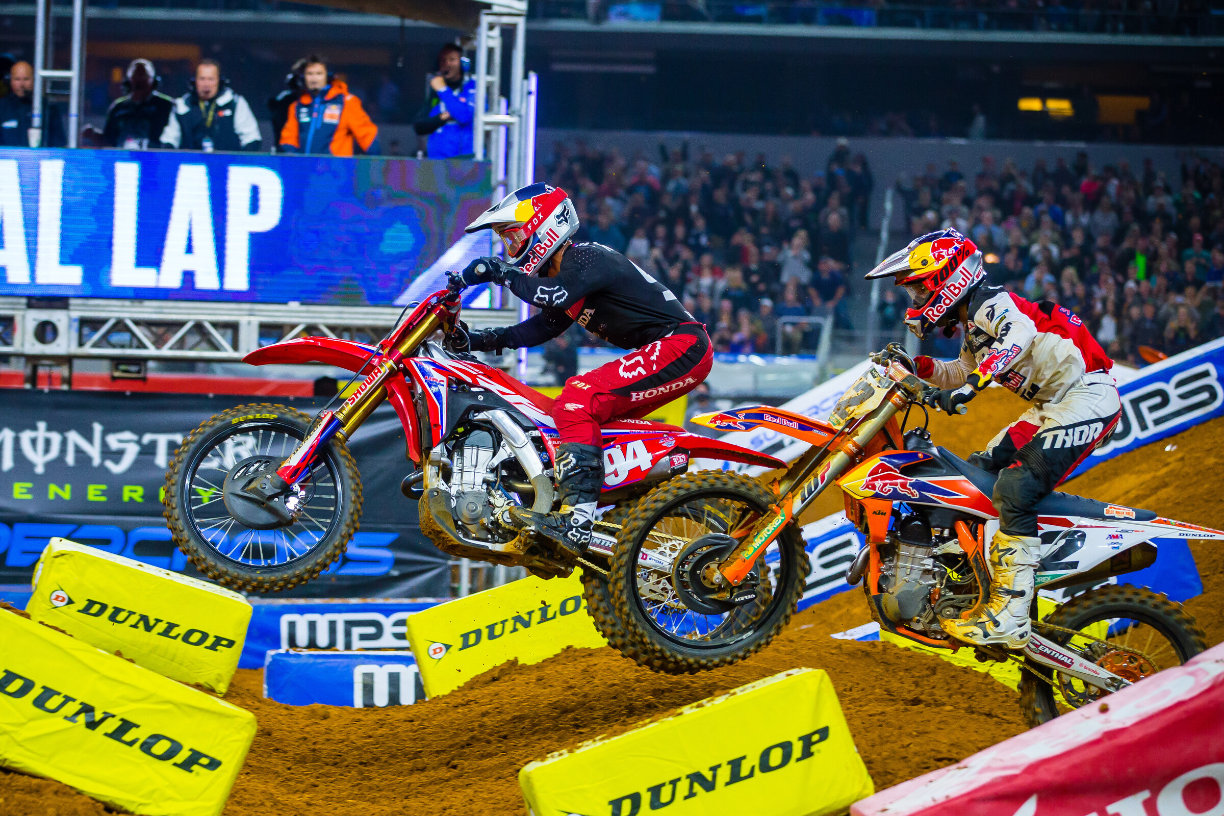Roczen and Webb in the whoops section one final time.