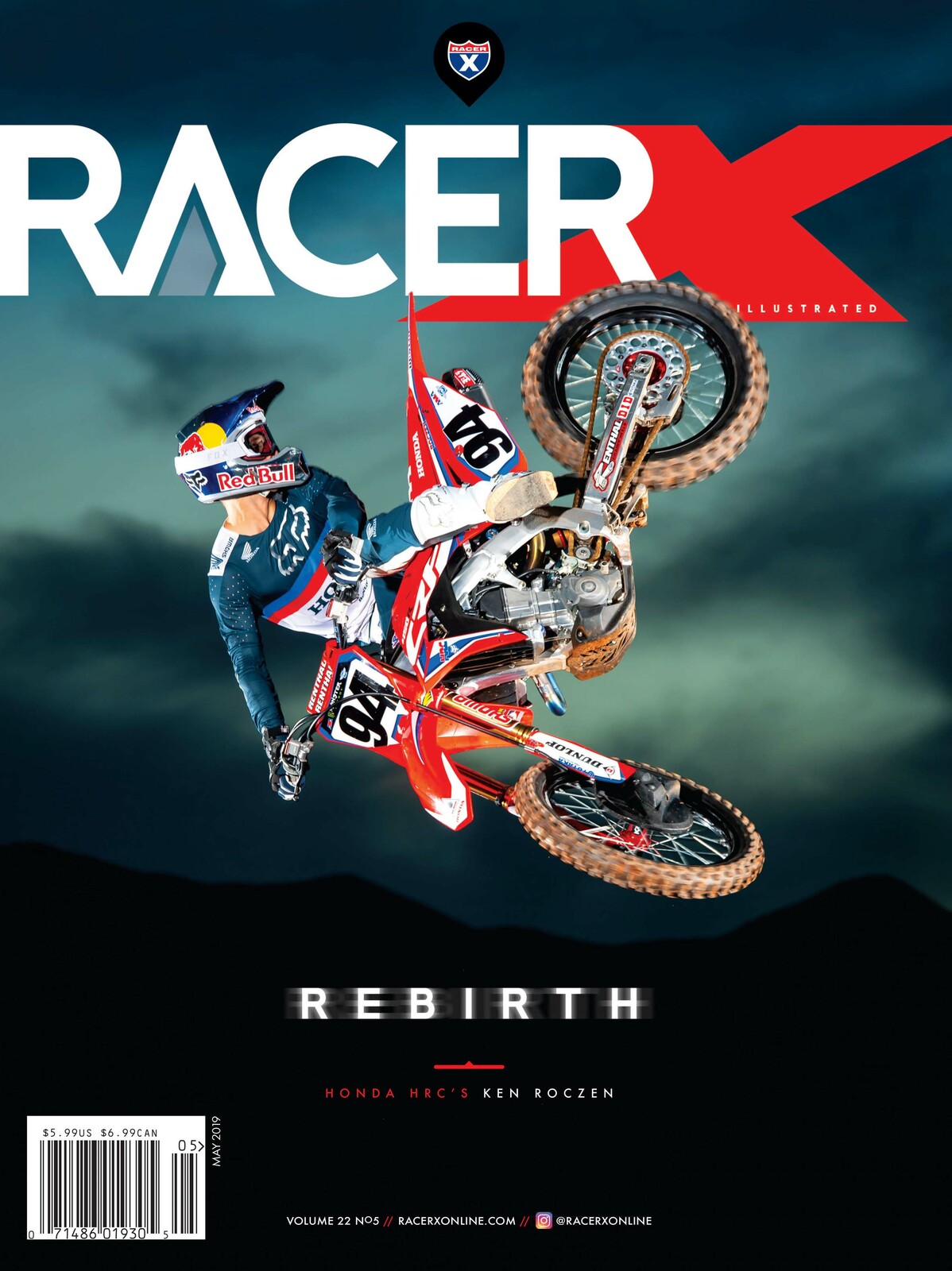 Ken Roczen on the cover of Racer X Illustrated.
