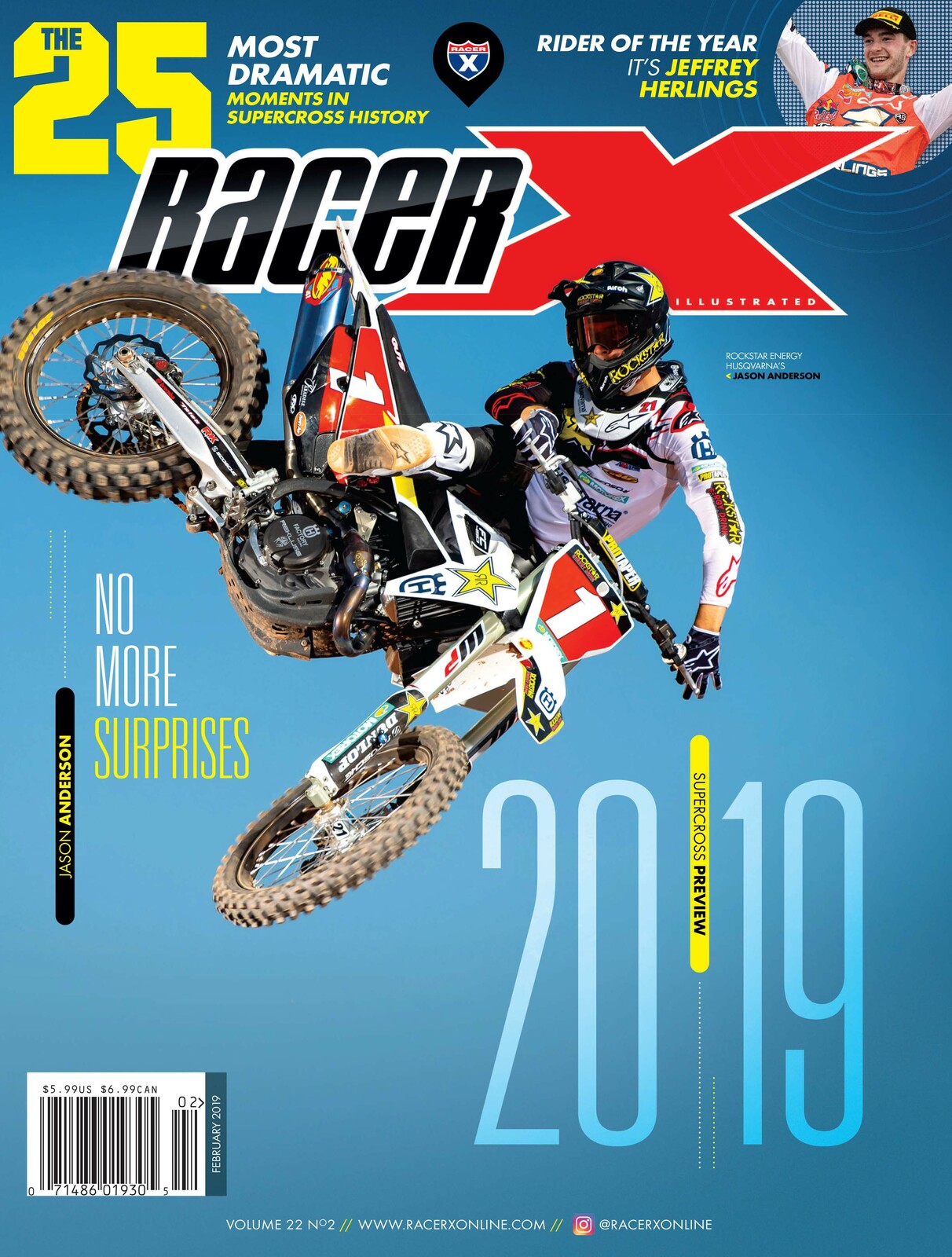 Jason Anderson the cover of Racer X Illustrated.