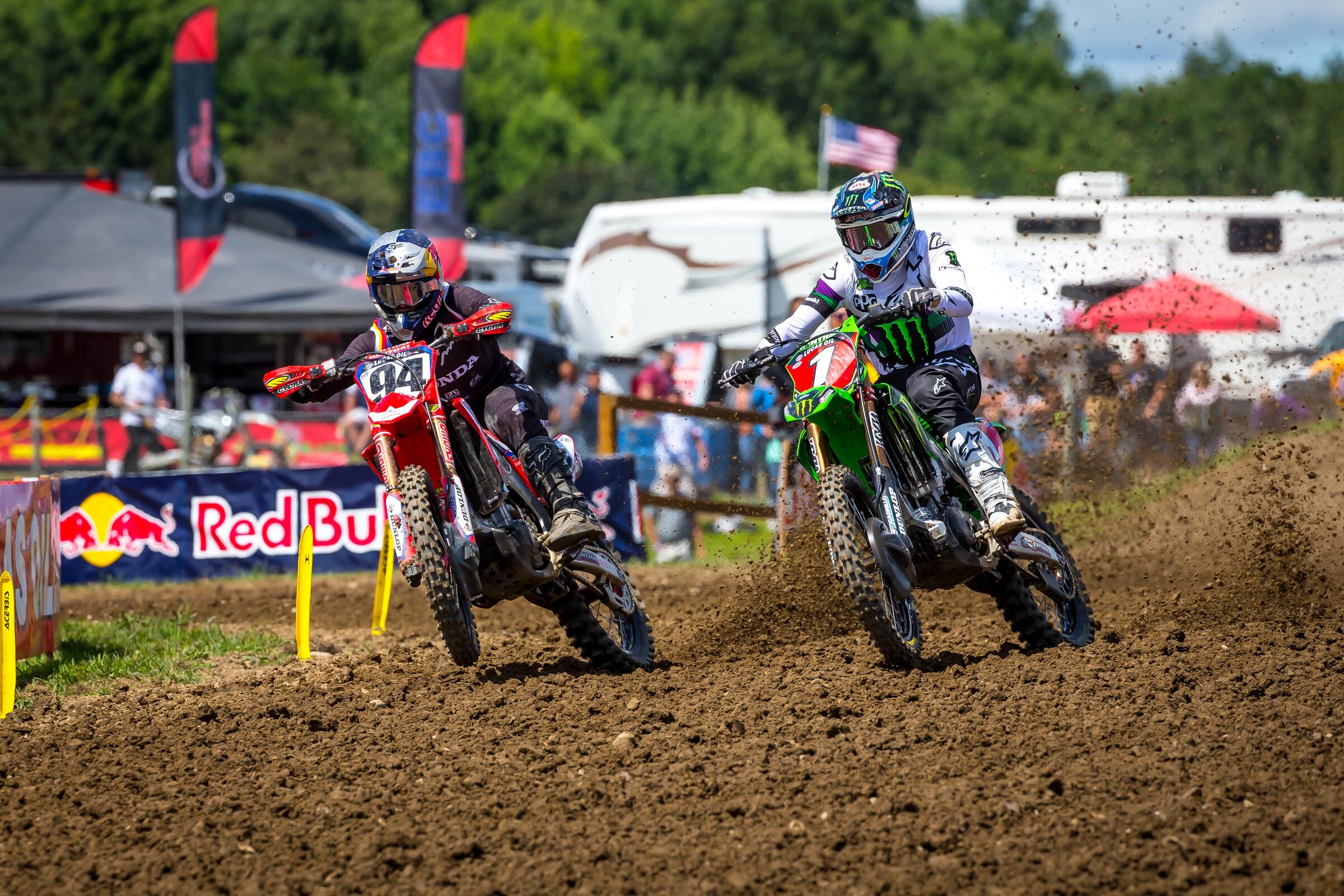 Roczen and Tomac at the Unadilla National.