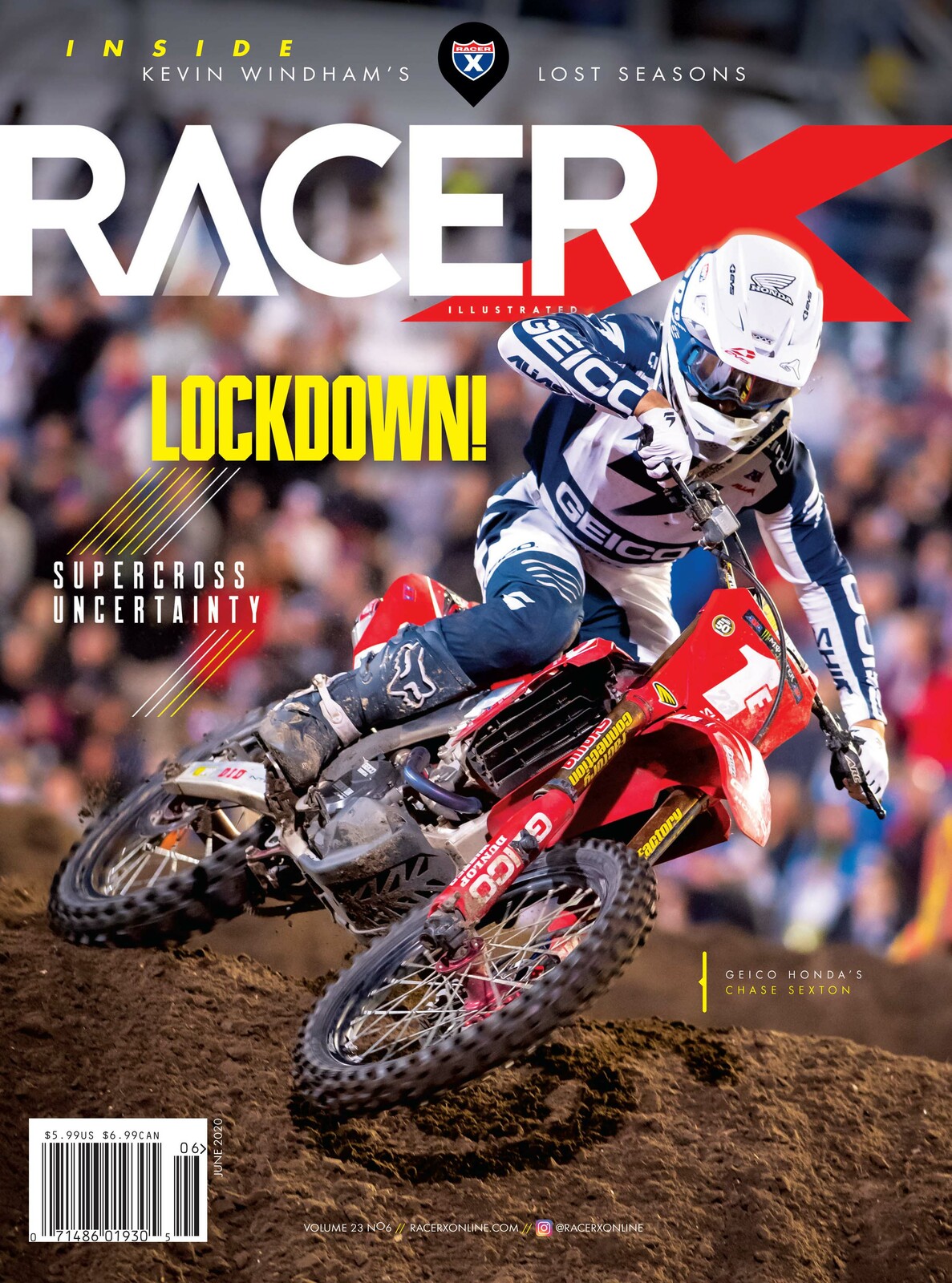 Chase Sexton on the cover of Racer X Illustrated.