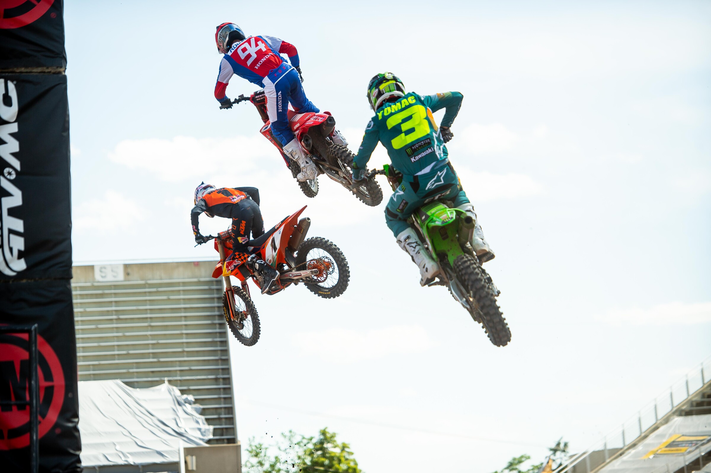 Webb, Roczen, and Tomac.