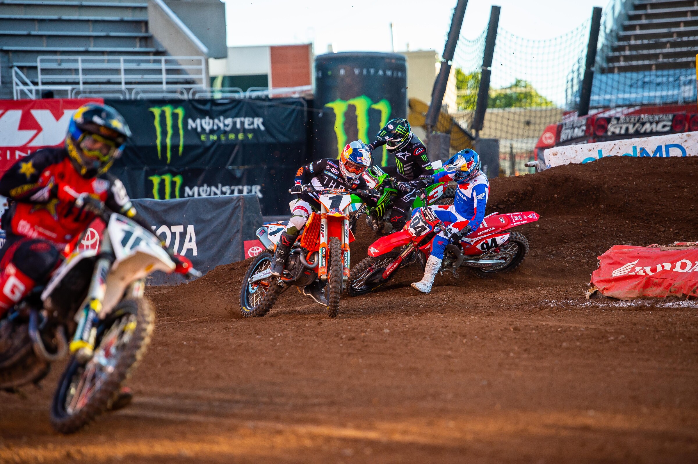 Webb with Roczen and Tomac.