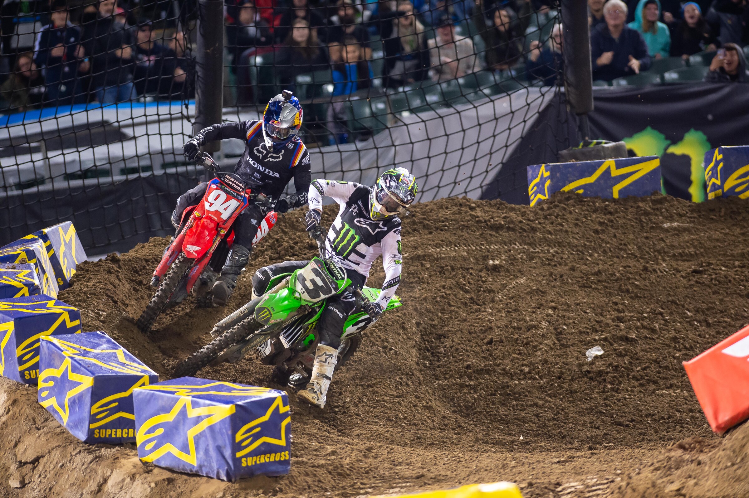 Tomac and Roczen in Oakland.