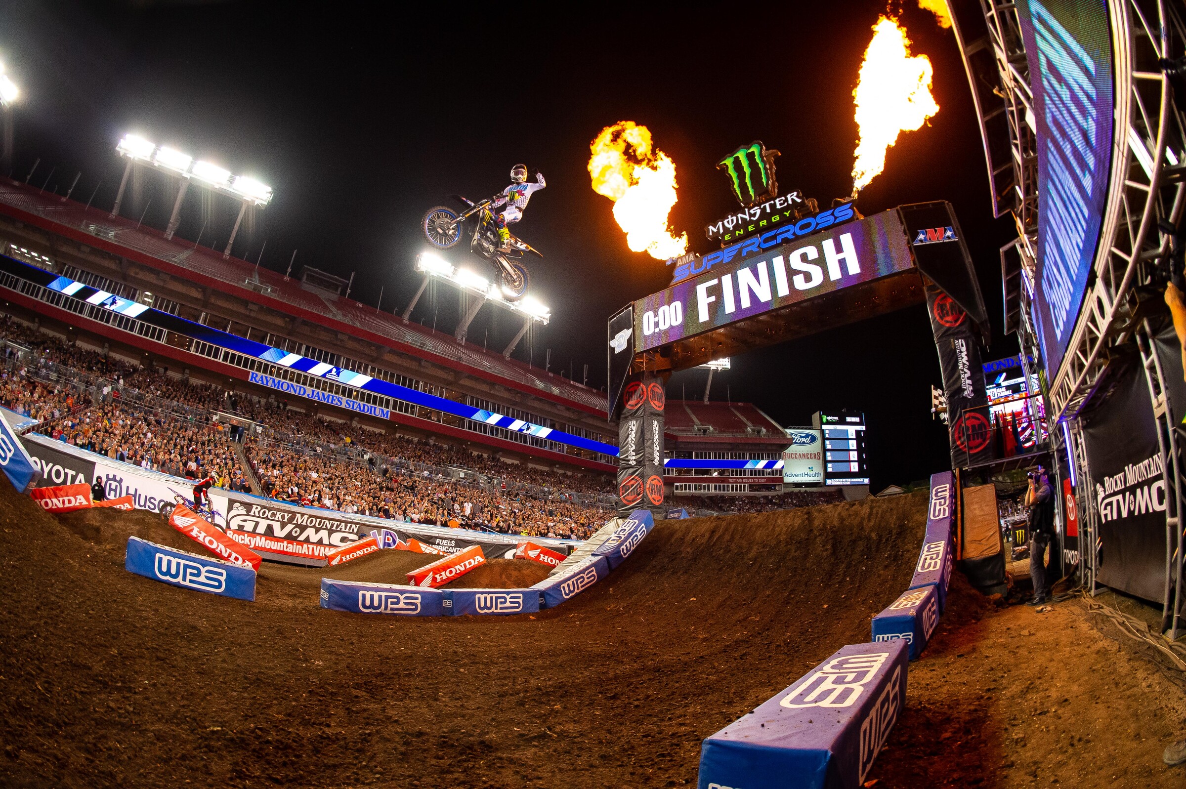 McElrath won the 250SX East Region opener Tampa Supercross.