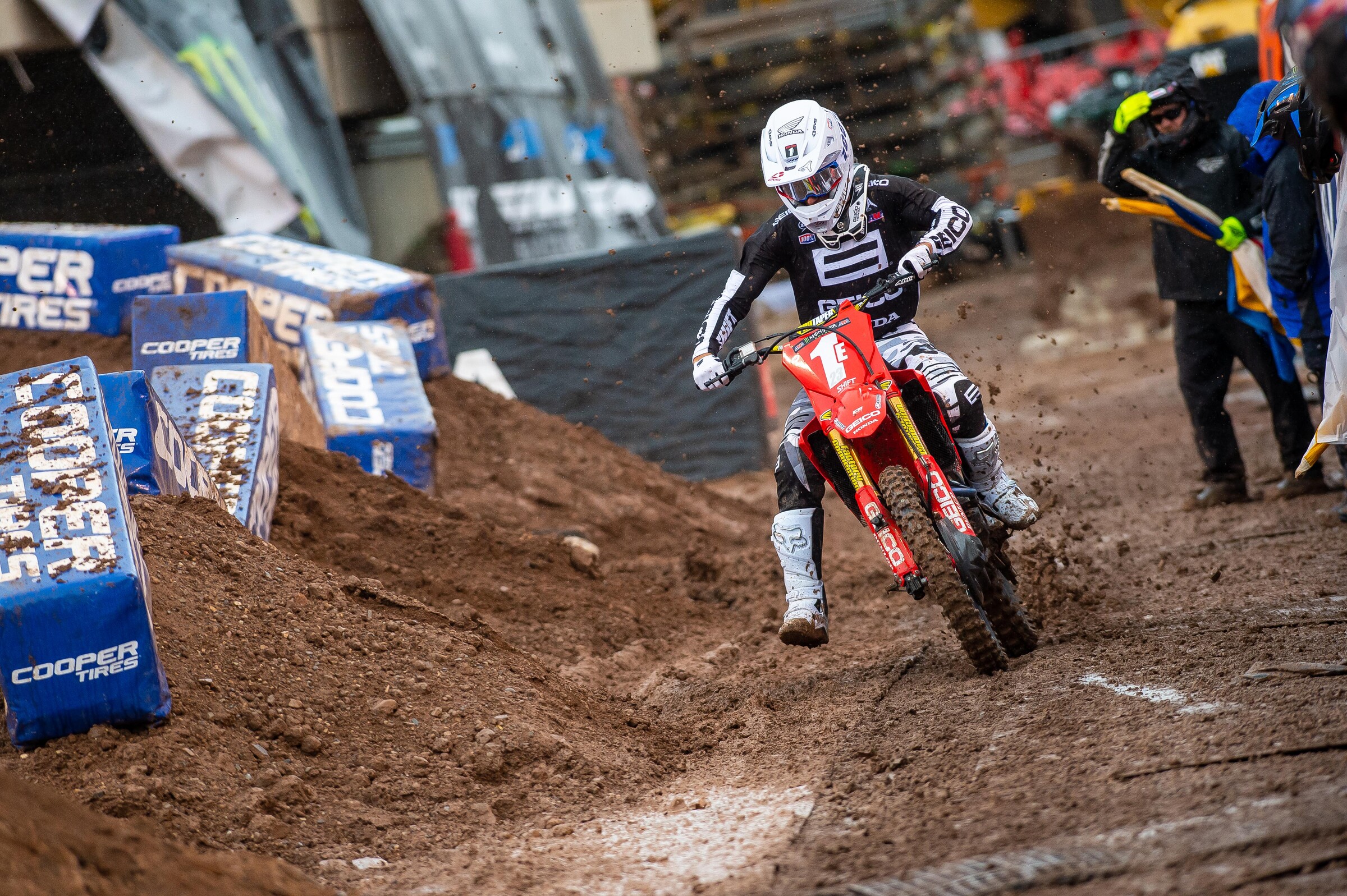 Sexton at the Salt Lake City 3 Supercross.