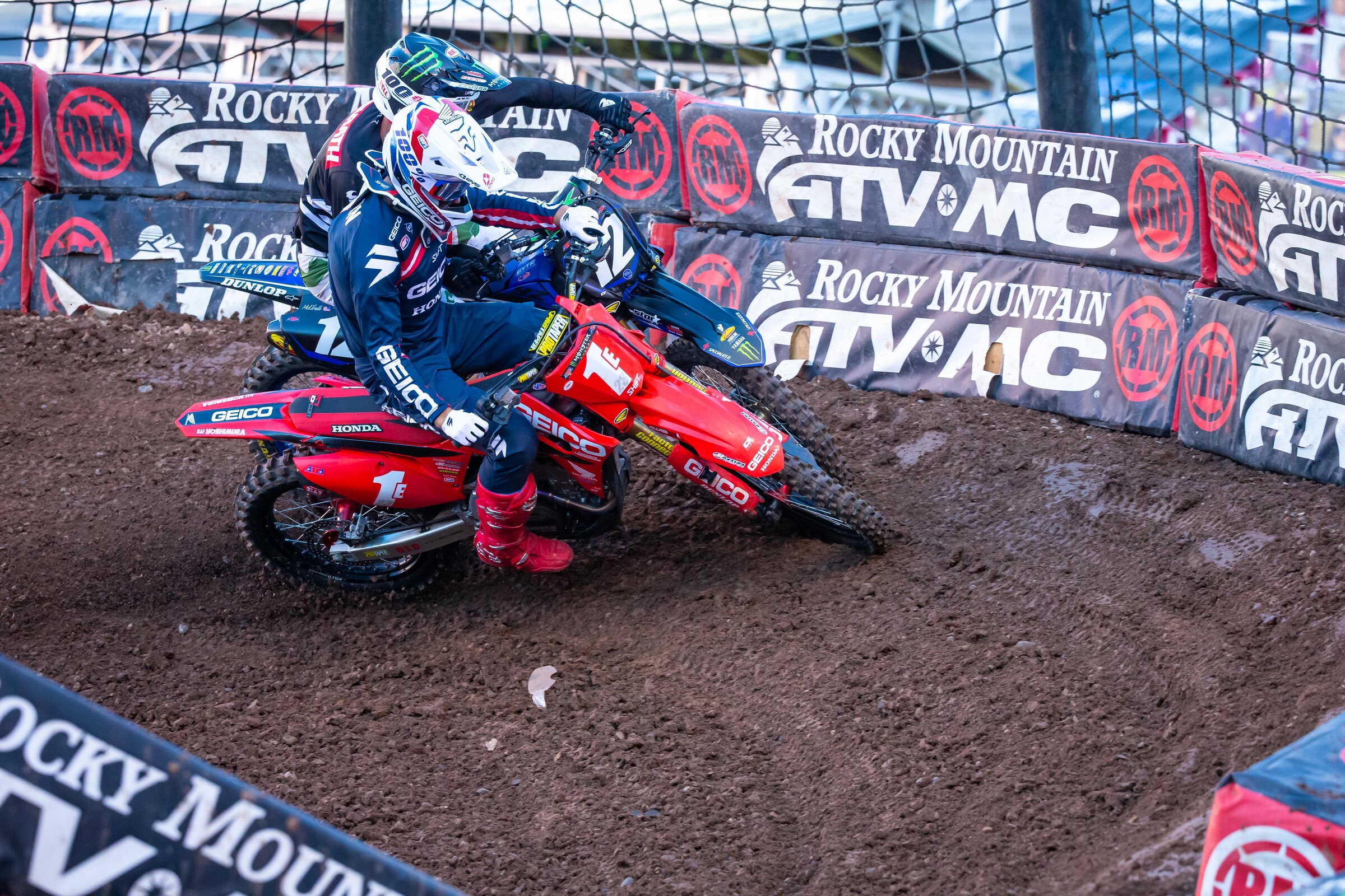 Sexton and McElrath at the Salt Lake City 6 Supercross.