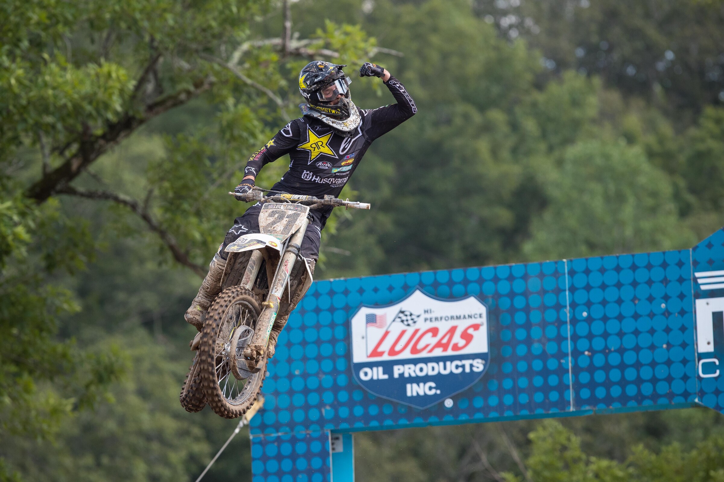Anderson won the opening moto of the year at the Loretta Lynn's Ranch.