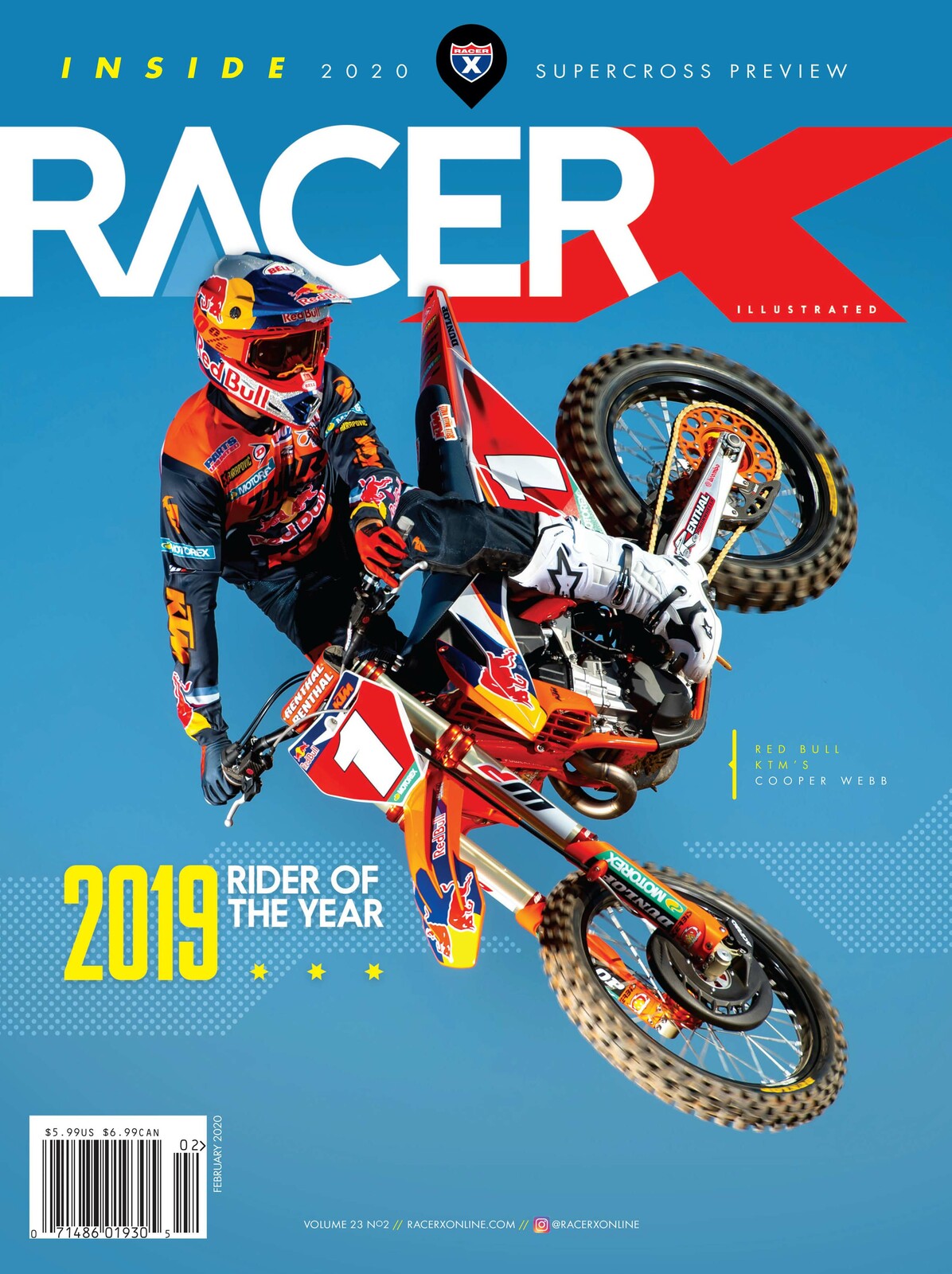 Cooper Webb on the cover of Racer X Illustrated.