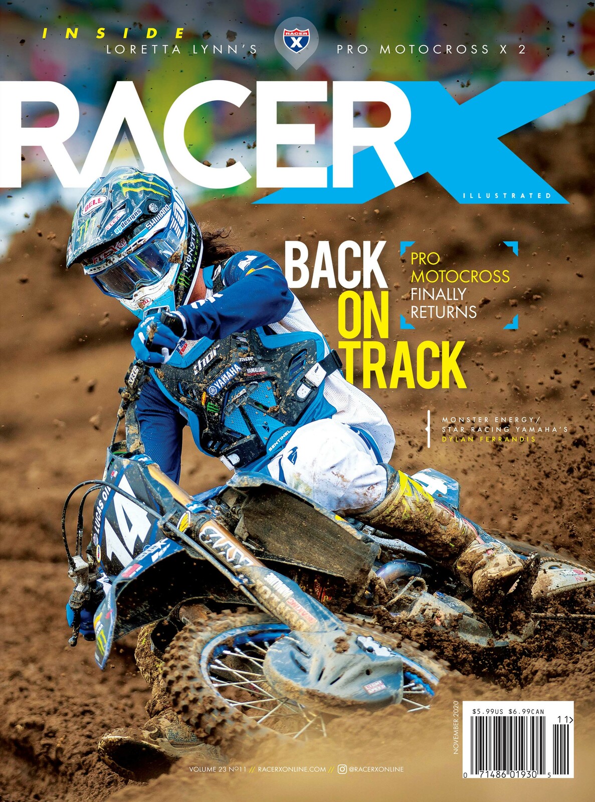 Dylan Ferrandis on the cover of Racer X Illustrated.