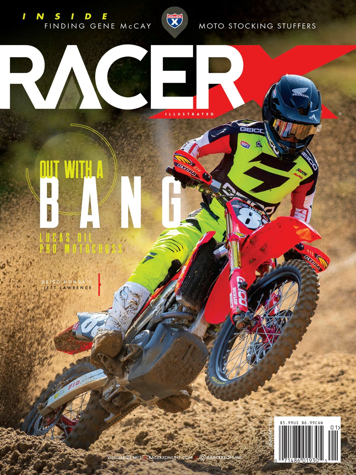 Jett Lawrence on the cover of Racer X Illustrated.