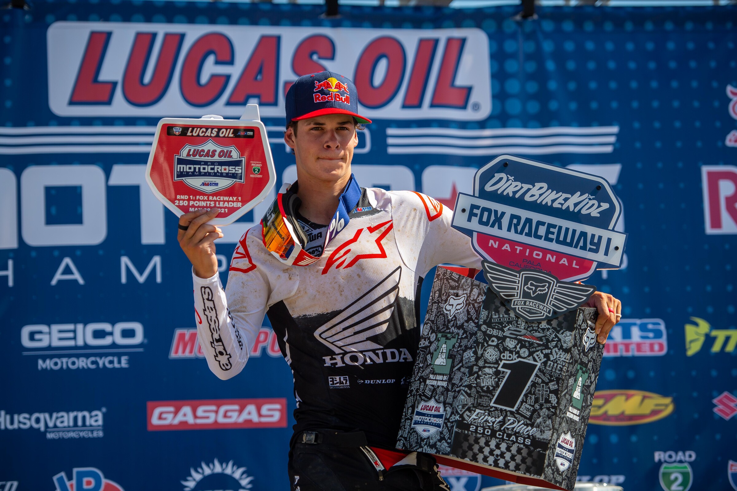 Jett Lawrence won the Fox Raceway 1 National.