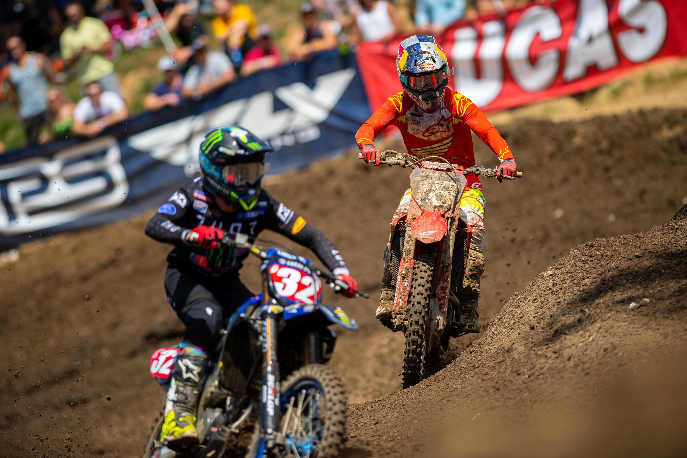 Cooper and Jett Lawrence at the Ironman National.