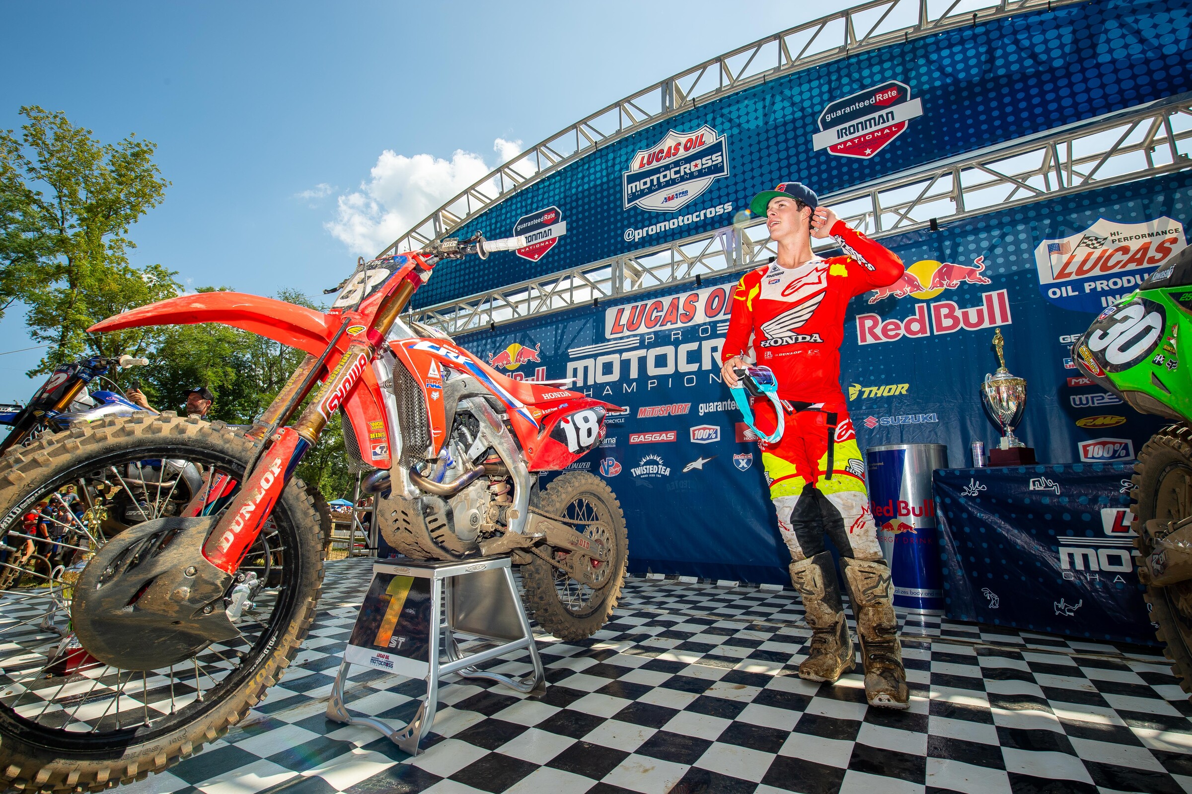 Jett Lawrence reclaimed the points lead at the Ironman National.