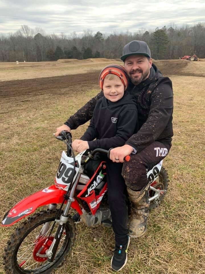Jacob Saylor and his son Jackson