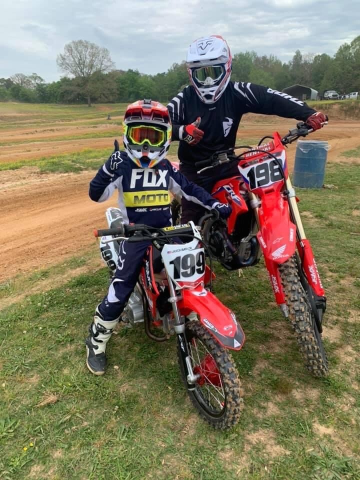 Jacob Saylor and his son Jackson