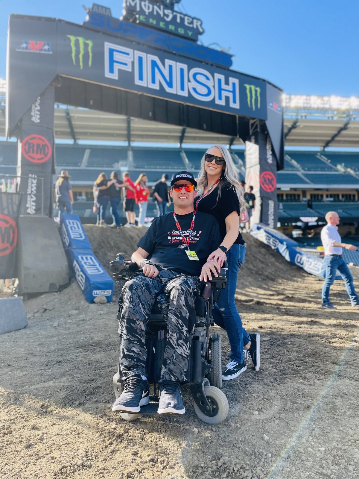 Donovan with his wife Jenny.