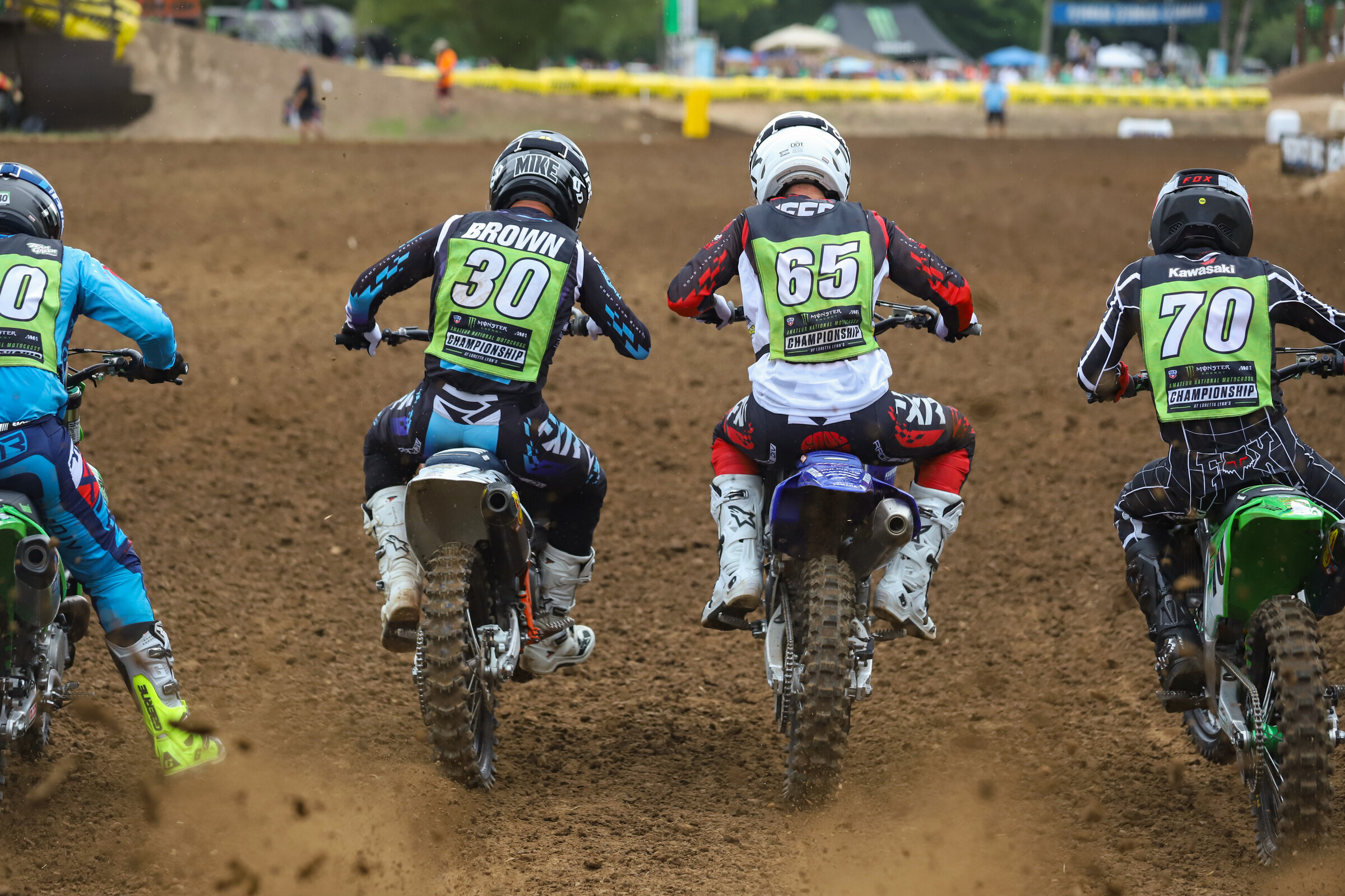 Mike Brown and Kris Keefer blasting off the gate.