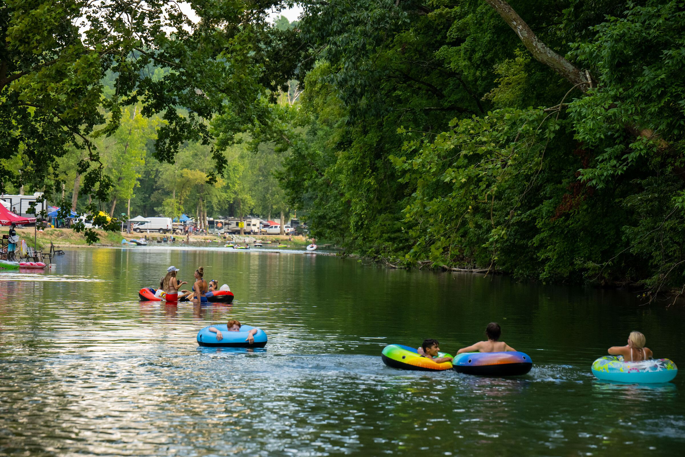 The Hurricane Creek is one lazy river when it gets hot.