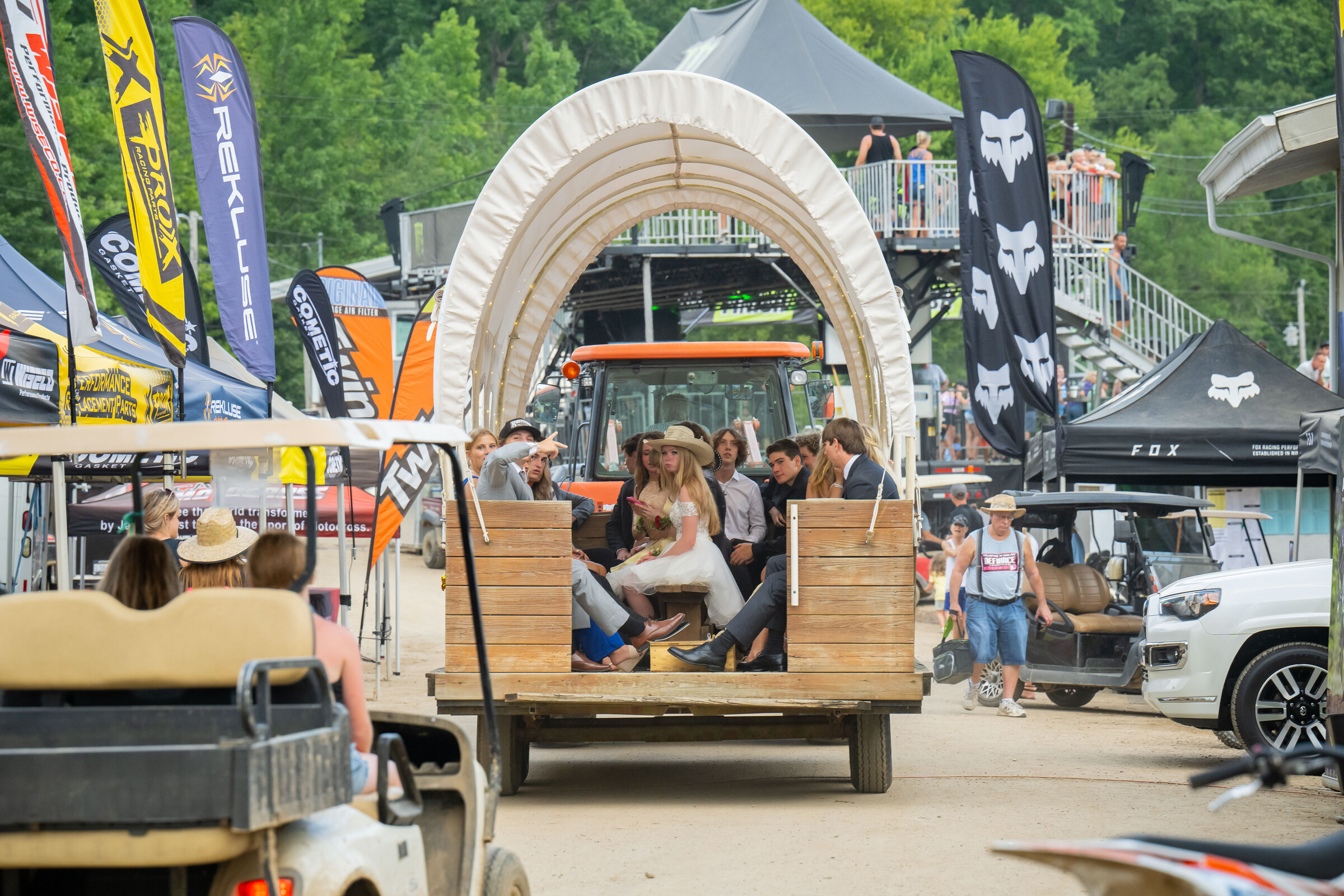The Ranch’s golf cart (and wagon) parade is always a hit.