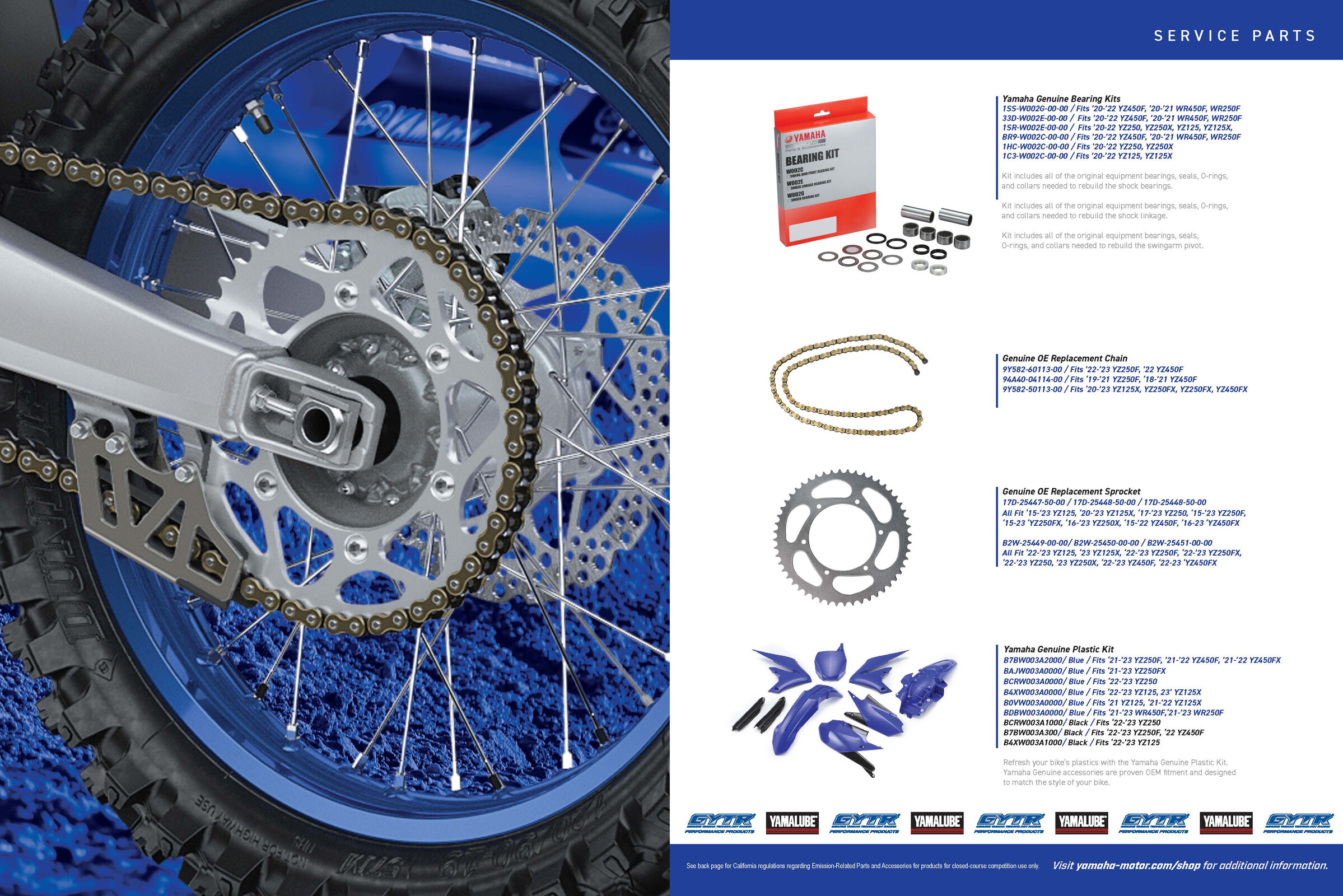 2022 Yamaha Parts Catalog December 2022 Racer X Magazine