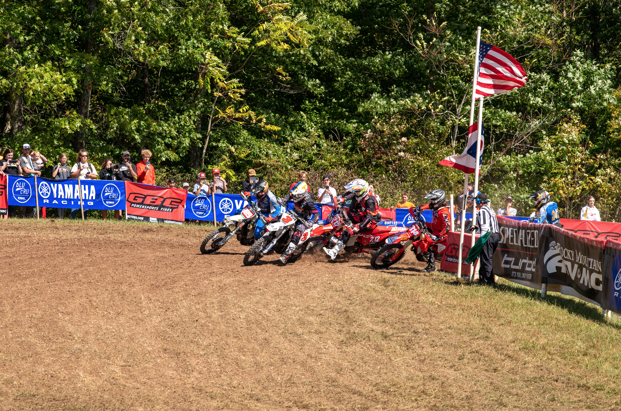 The XC1 first turn at the Burr Oak GNCC.