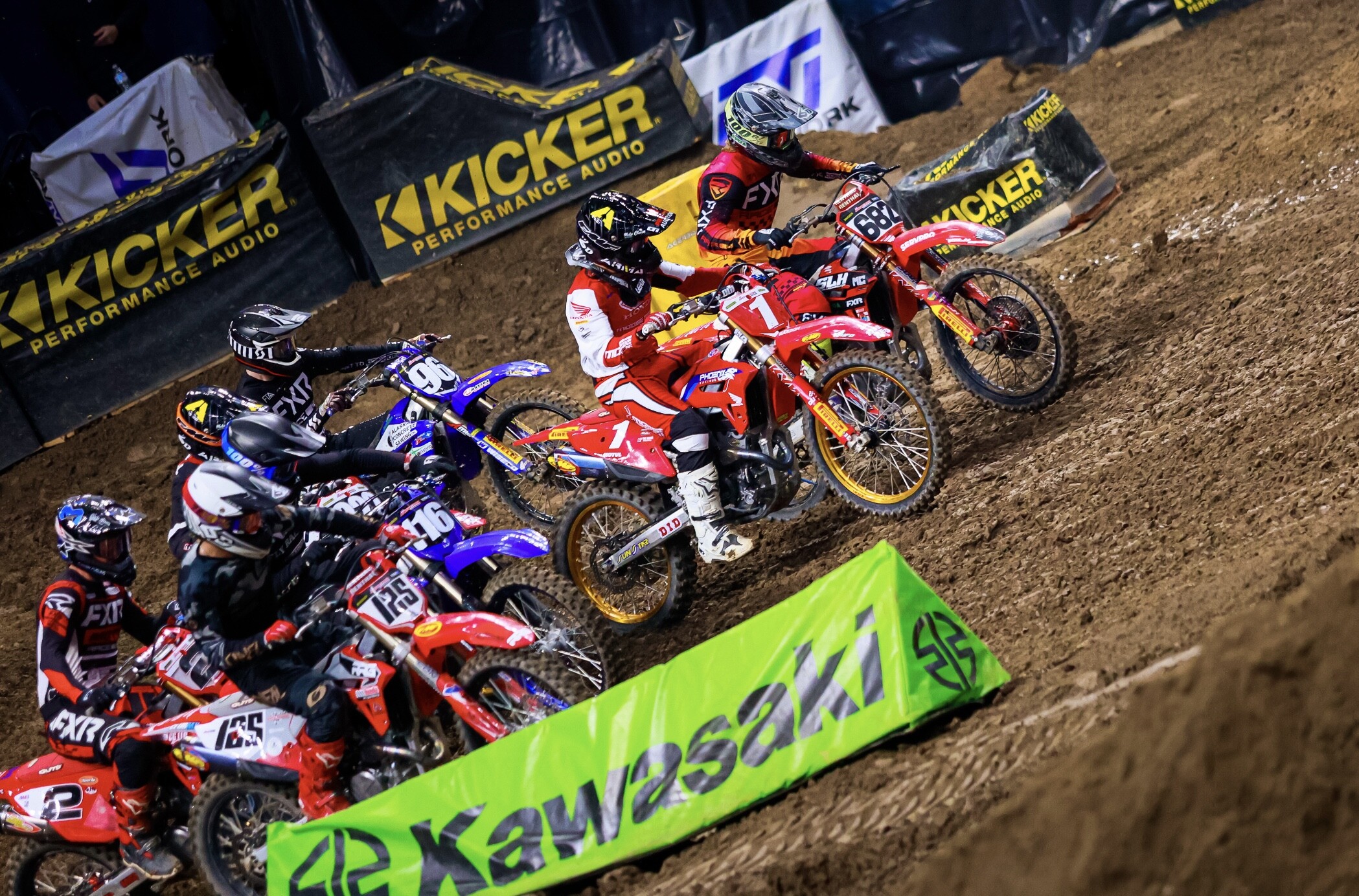 With the inverted starts, leaders of the first race start in the second row for the second main event.